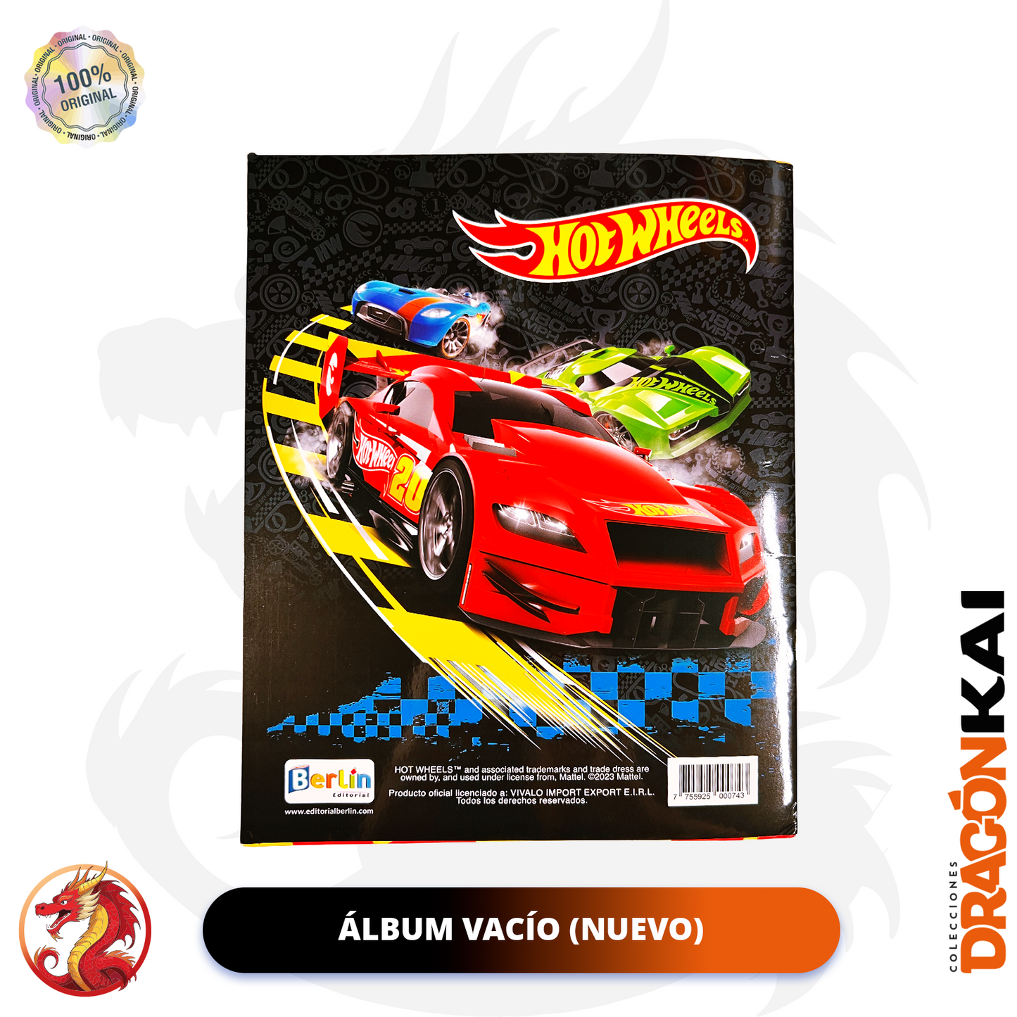 Álbum Hot Wheels (Editorial Berlín) + Set completo de estampas y tarjetas