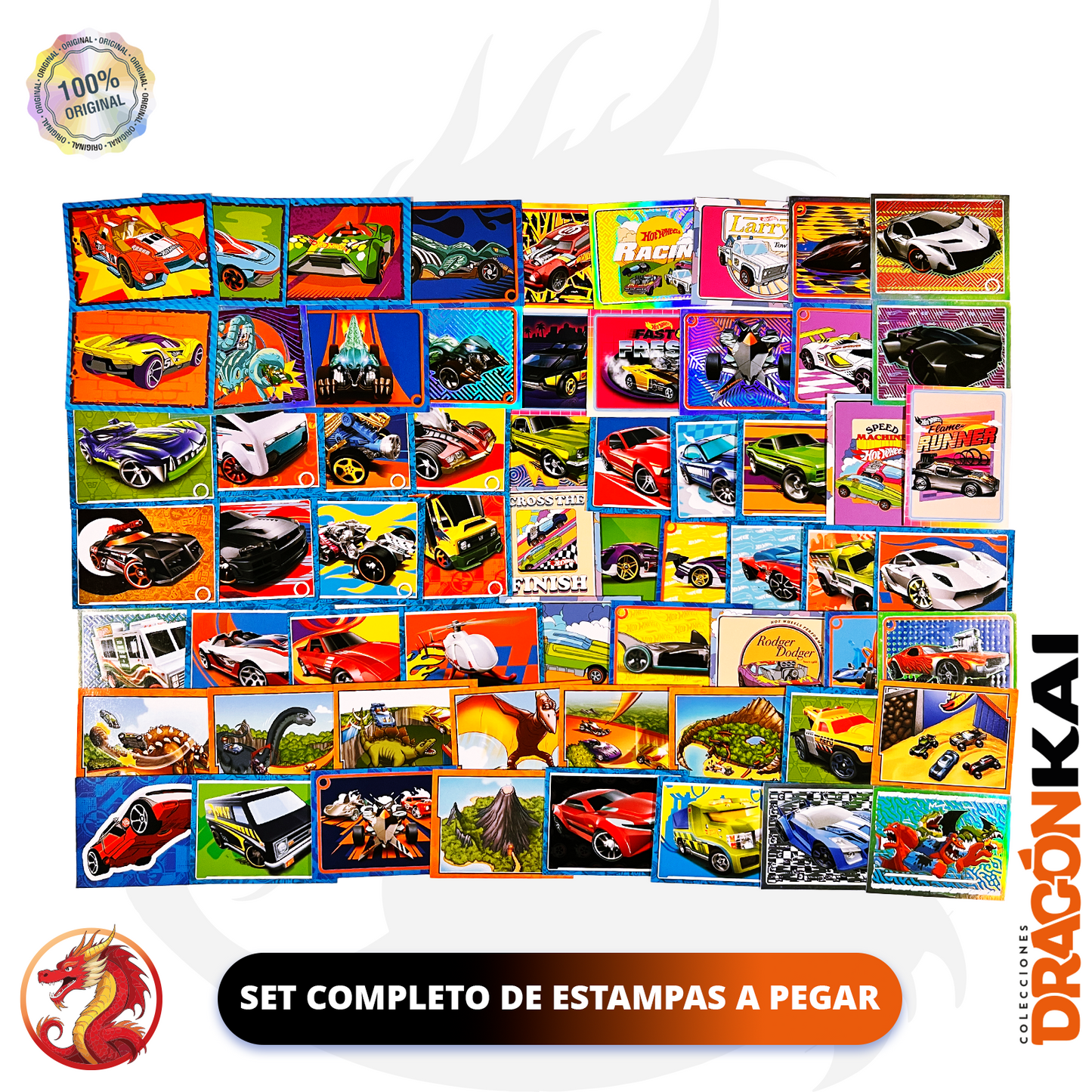Álbum Hot Wheels (Editorial Berlín) + Set completo de estampas y tarjetas