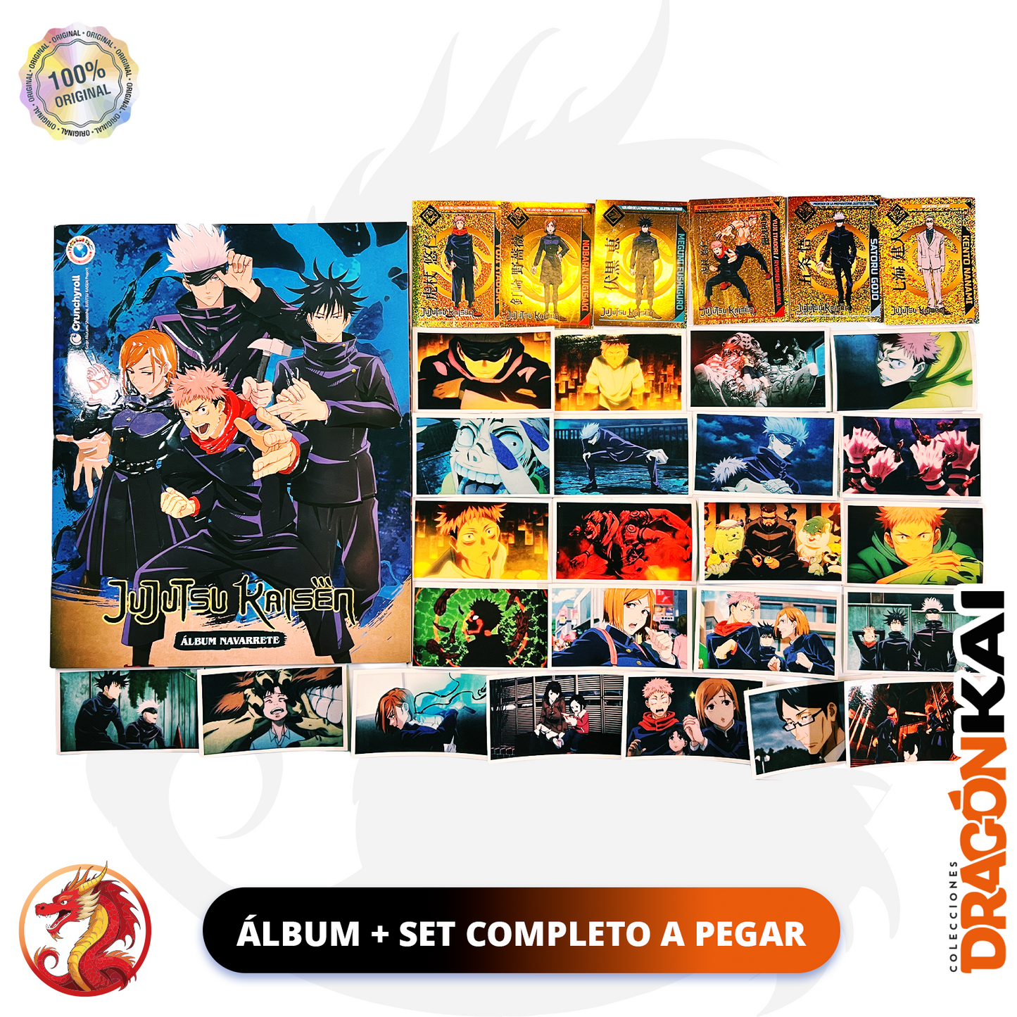 Álbum Jujutsu Kaisen (Navarrete) + Set completo a pegar