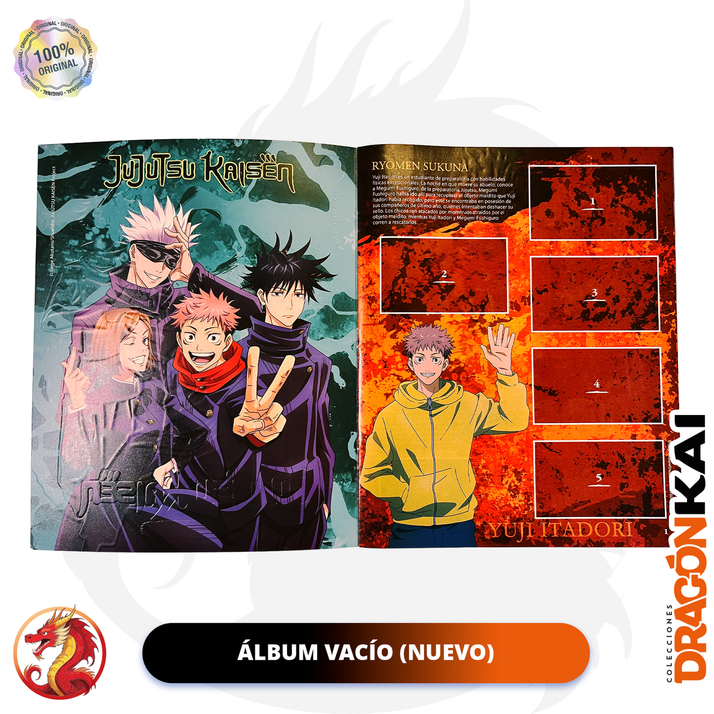 Álbum Jujutsu Kaisen (Navarrete) + Set completo a pegar