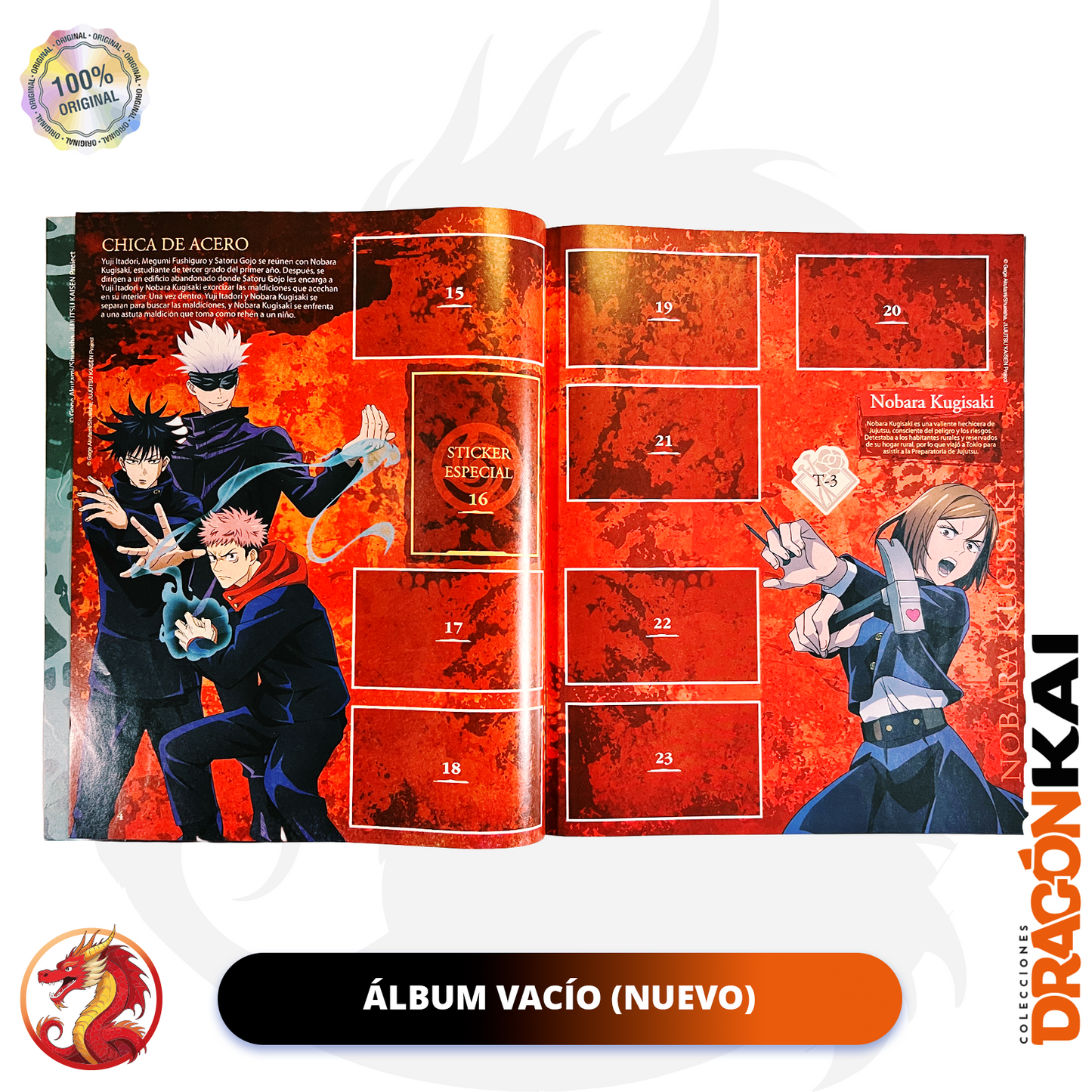 Álbum Jujutsu Kaisen (Navarrete) + Set completo a pegar