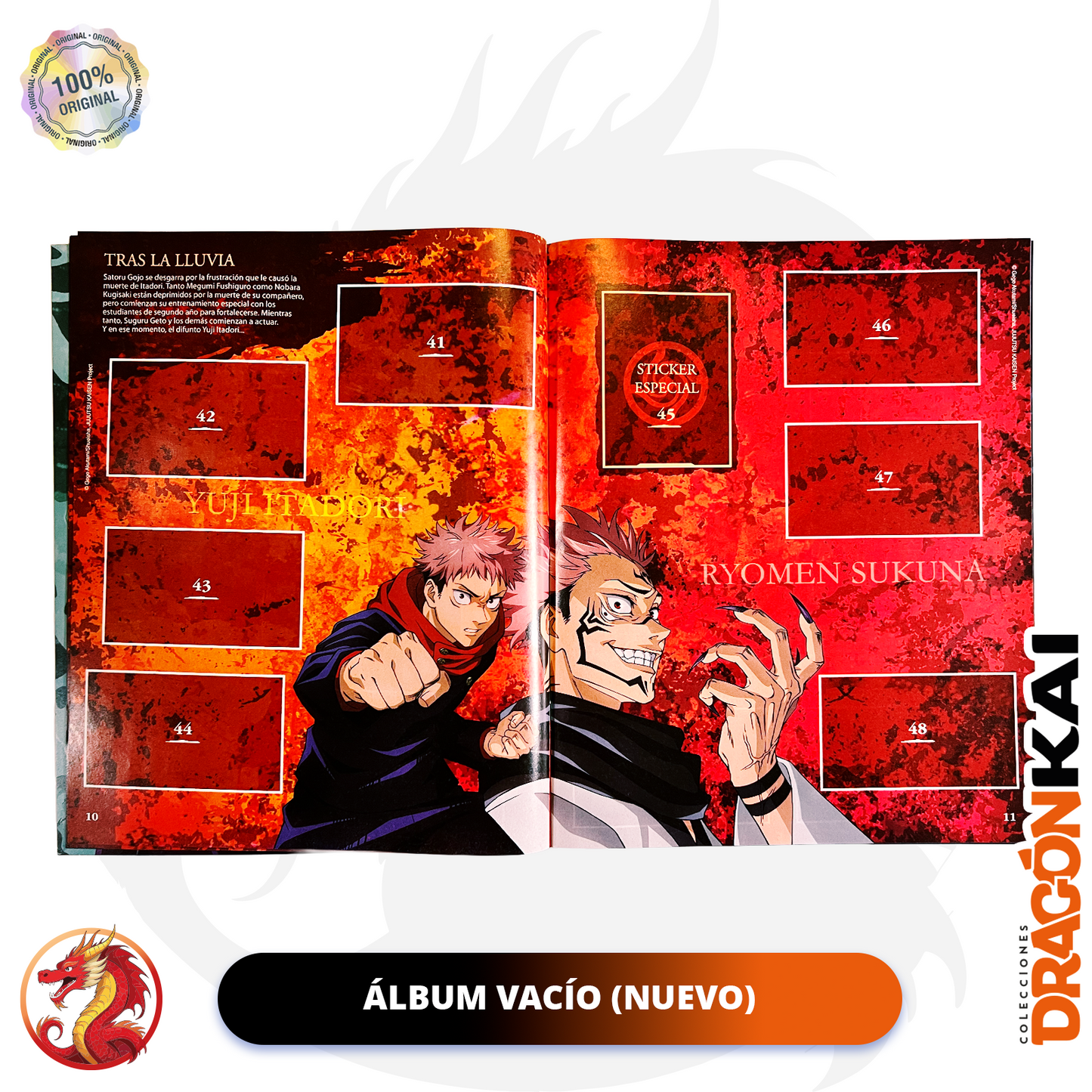 Álbum Jujutsu Kaisen (Navarrete) + Set completo a pegar