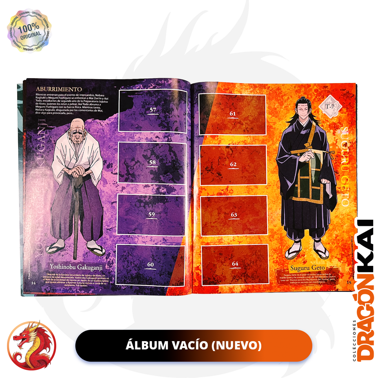 Álbum Jujutsu Kaisen (Navarrete) + Set completo a pegar