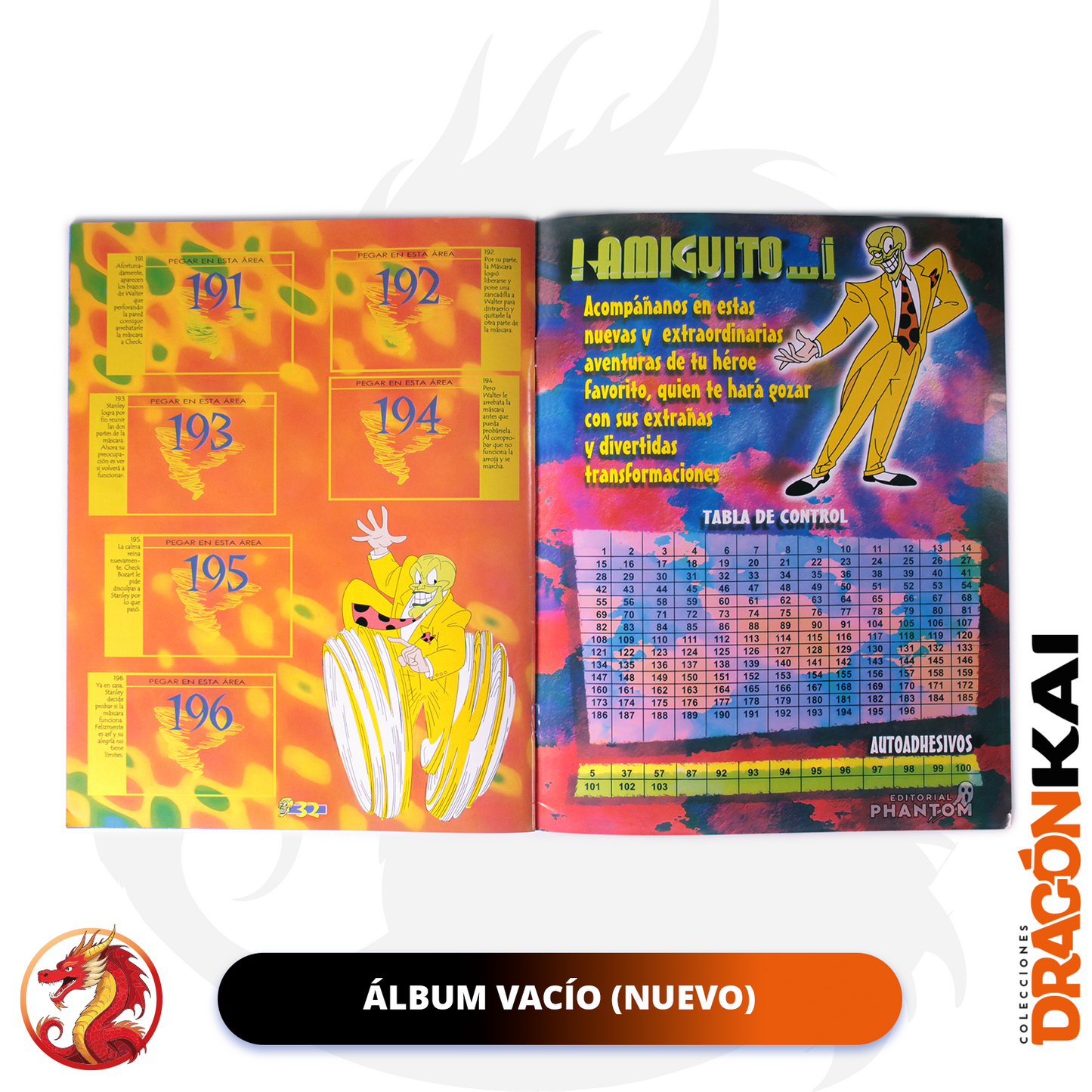 Álbum La Máscara (Re. Navarrete) + Set completo a pegar