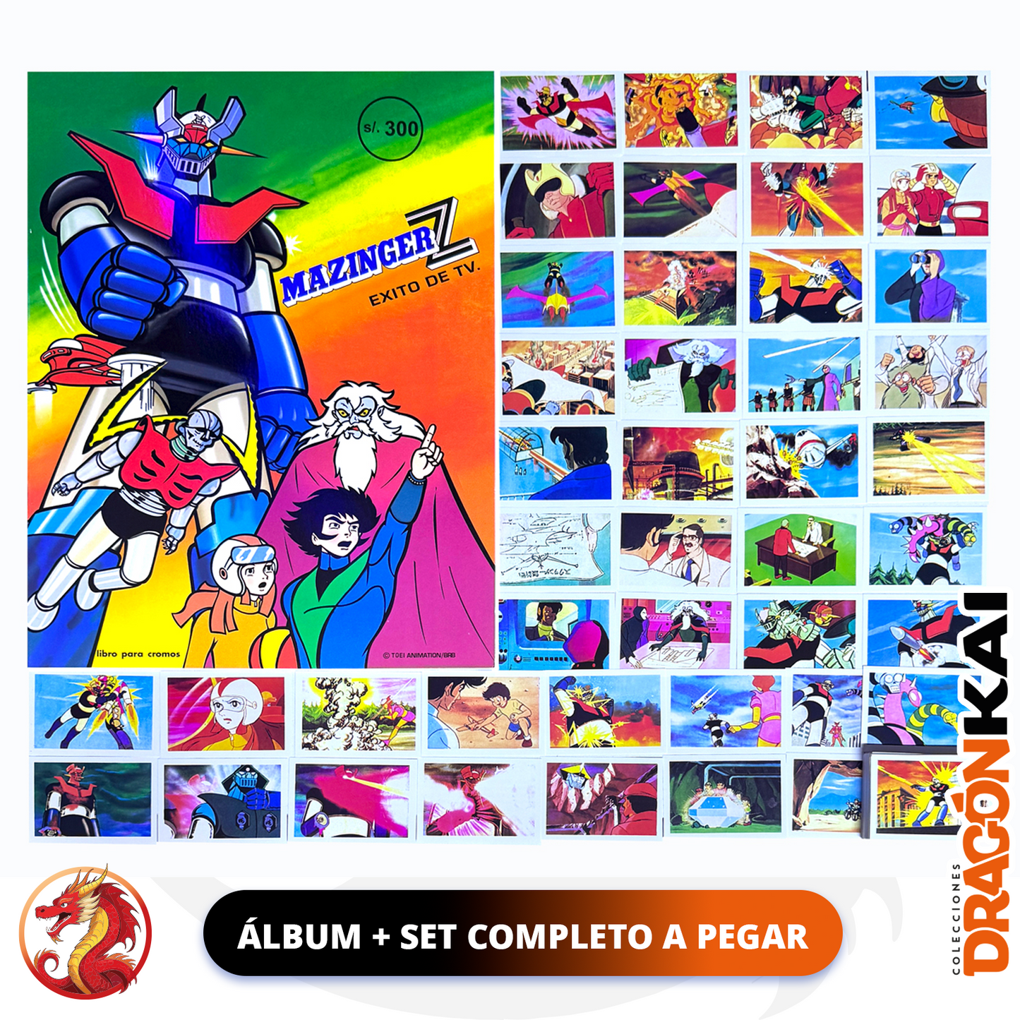 Álbum Mazinger Z + Set completo a pegar