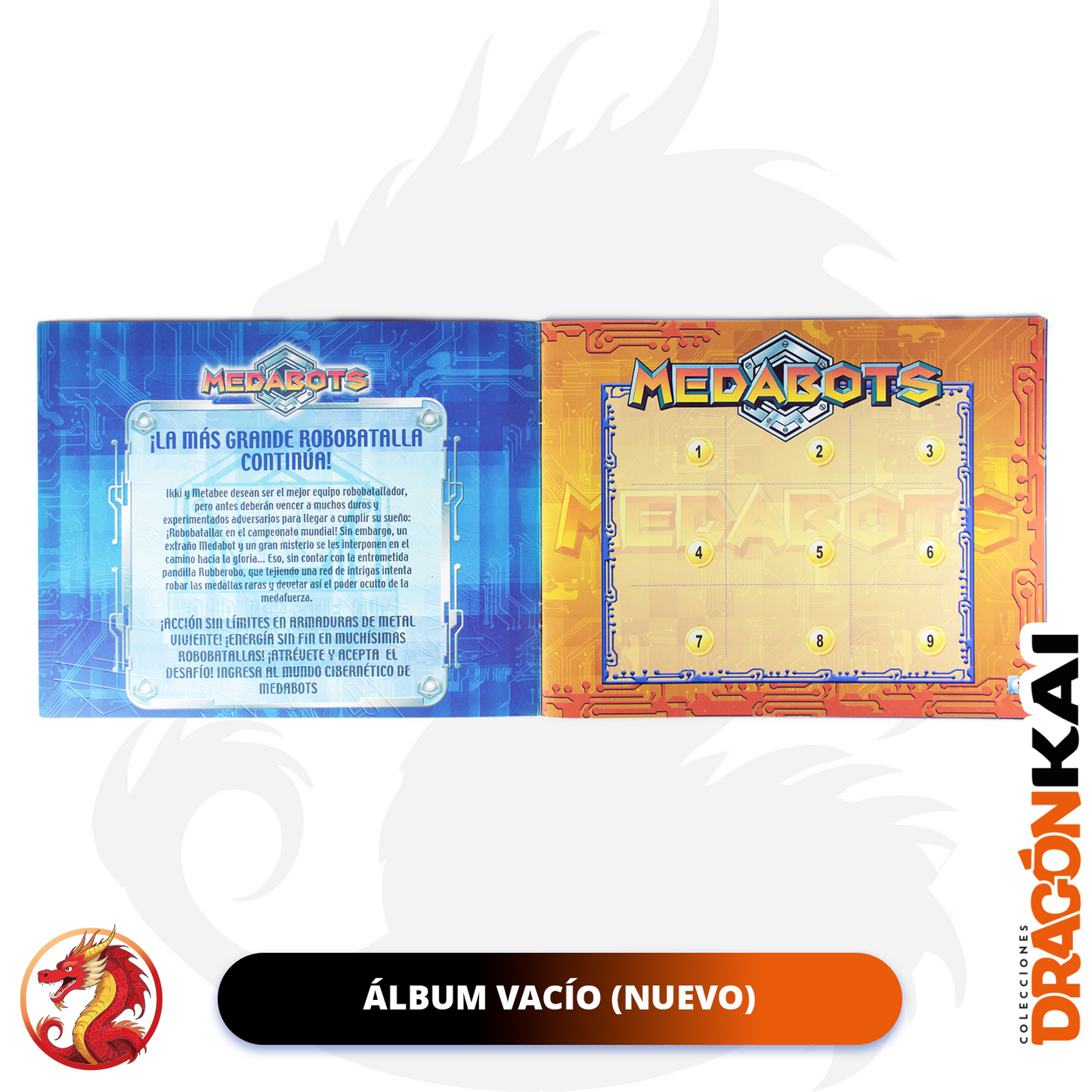 Álbum Medabots 2 (Re. Navarrete) + Set completo a pegar