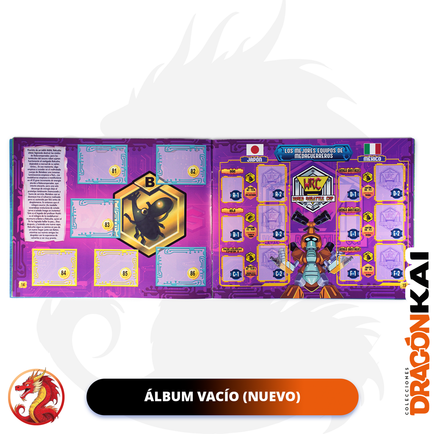 Álbum Medabots 2 (Re. Navarrete) + Set completo a pegar