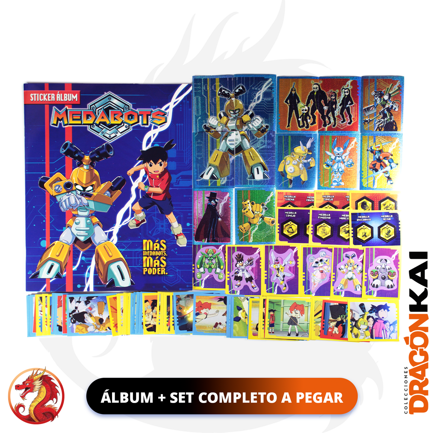 Álbum Medabots (Re. Navarrete) + Set completo a pegar
