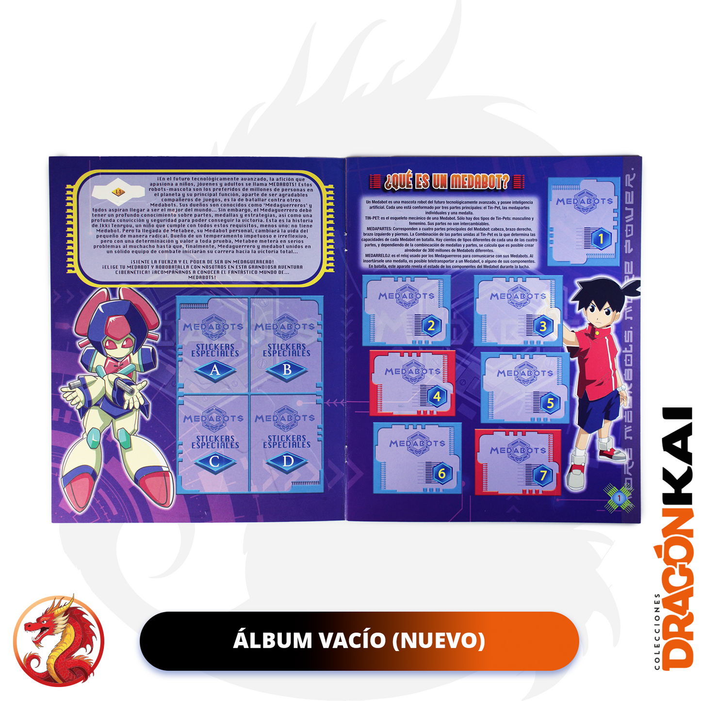 Álbum Medabots (Re. Navarrete) + Set completo a pegar