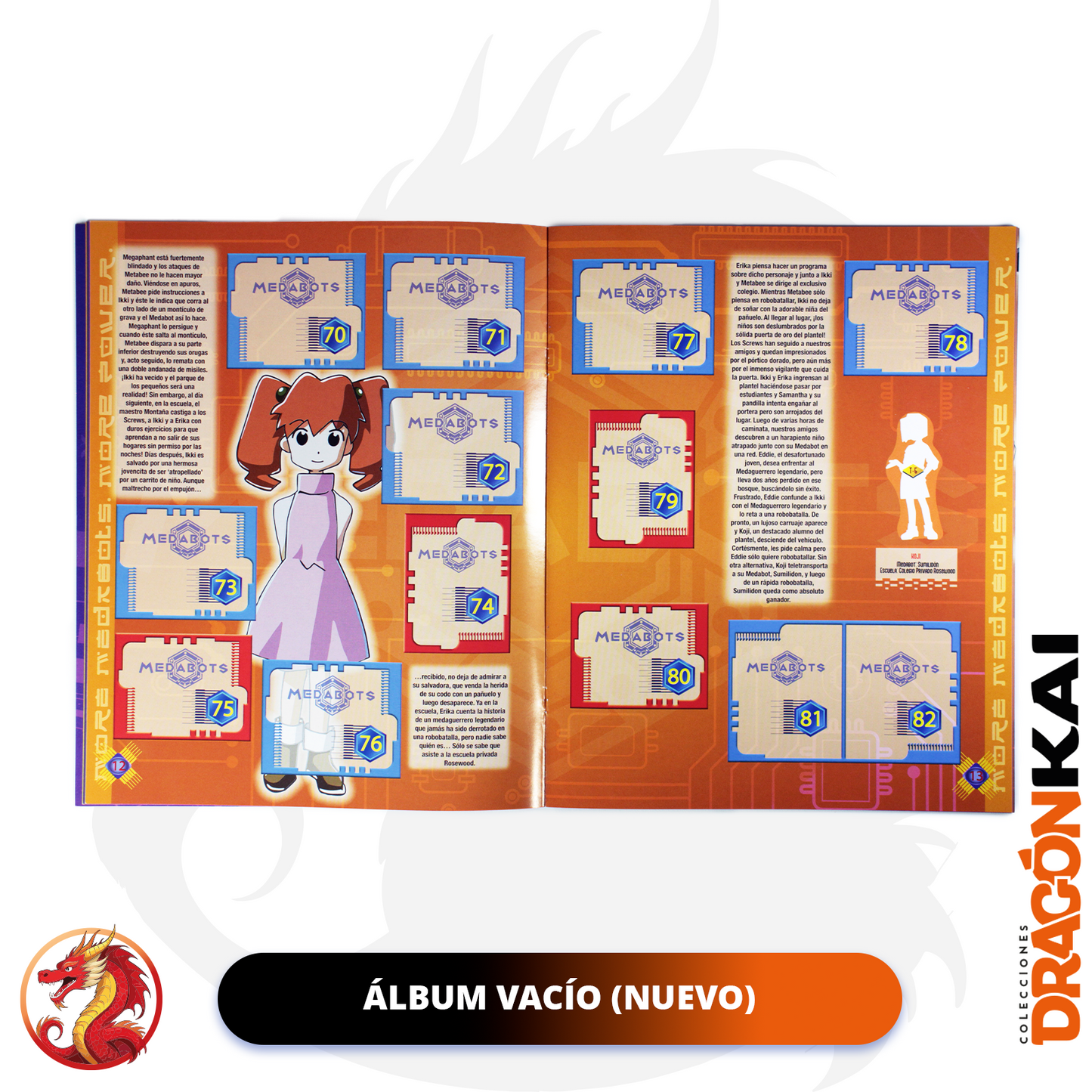 Álbum Medabots (Re. Navarrete) + Set completo a pegar