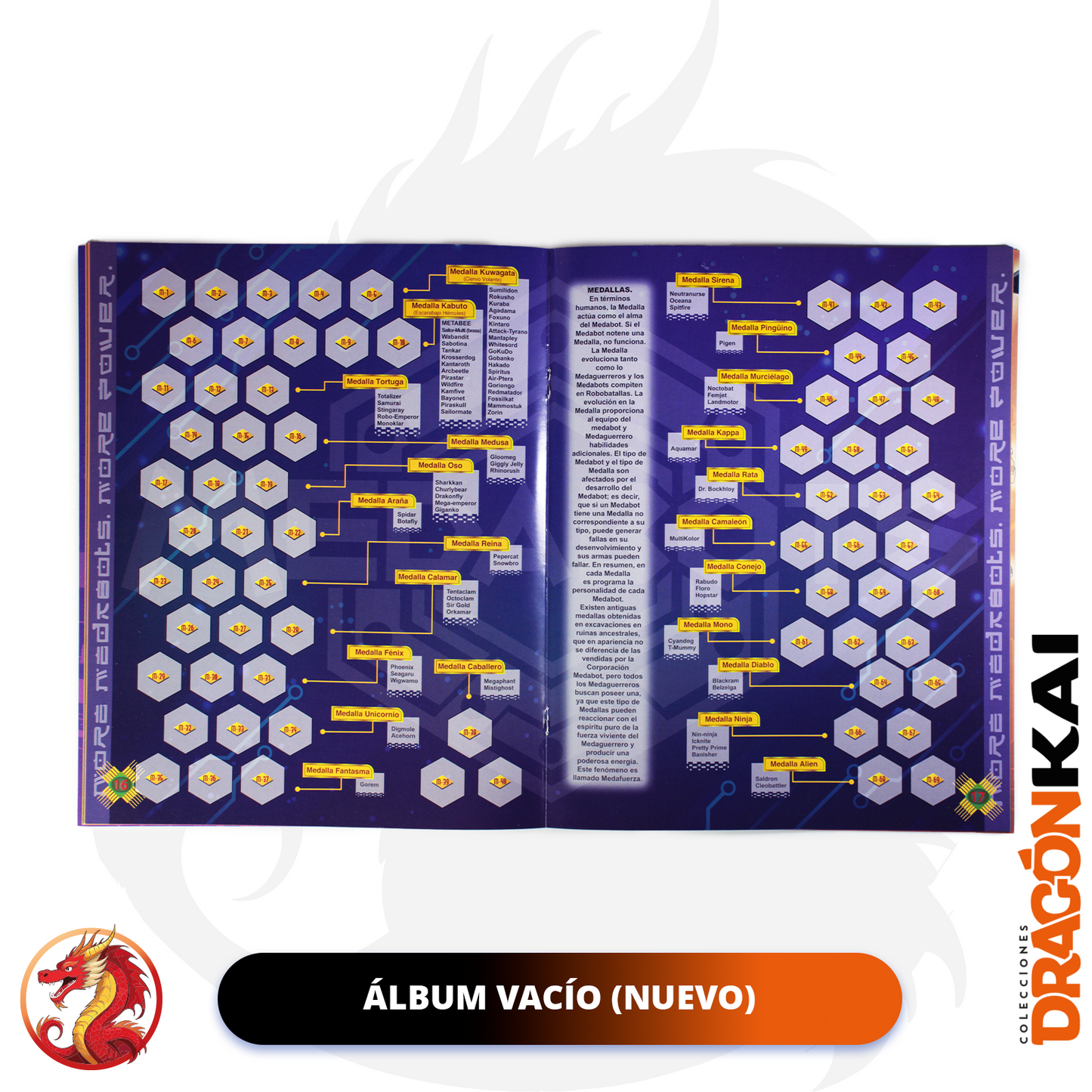 Álbum Medabots (Re. Navarrete) + Set completo a pegar