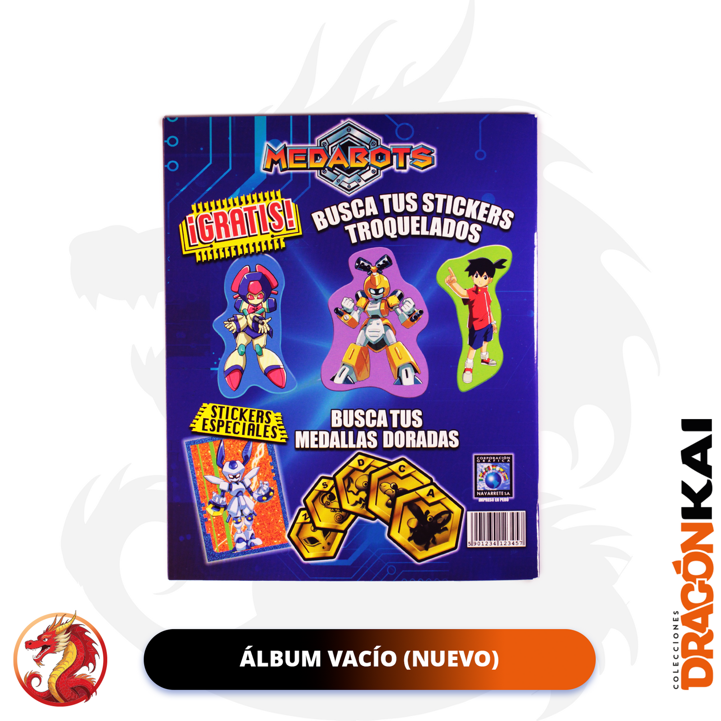 Álbum Medabots (Re. Navarrete) + Set completo a pegar