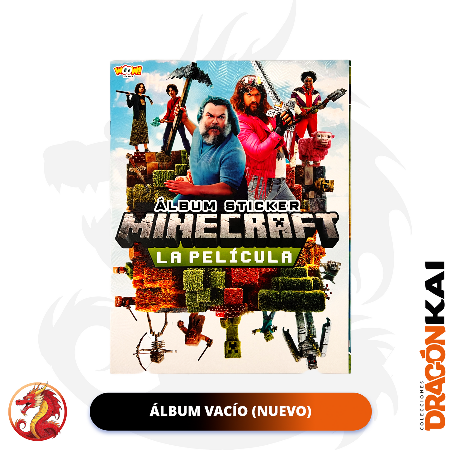 Álbum Minecraft: La Película (Woow Stickers) + Set completo a pegar