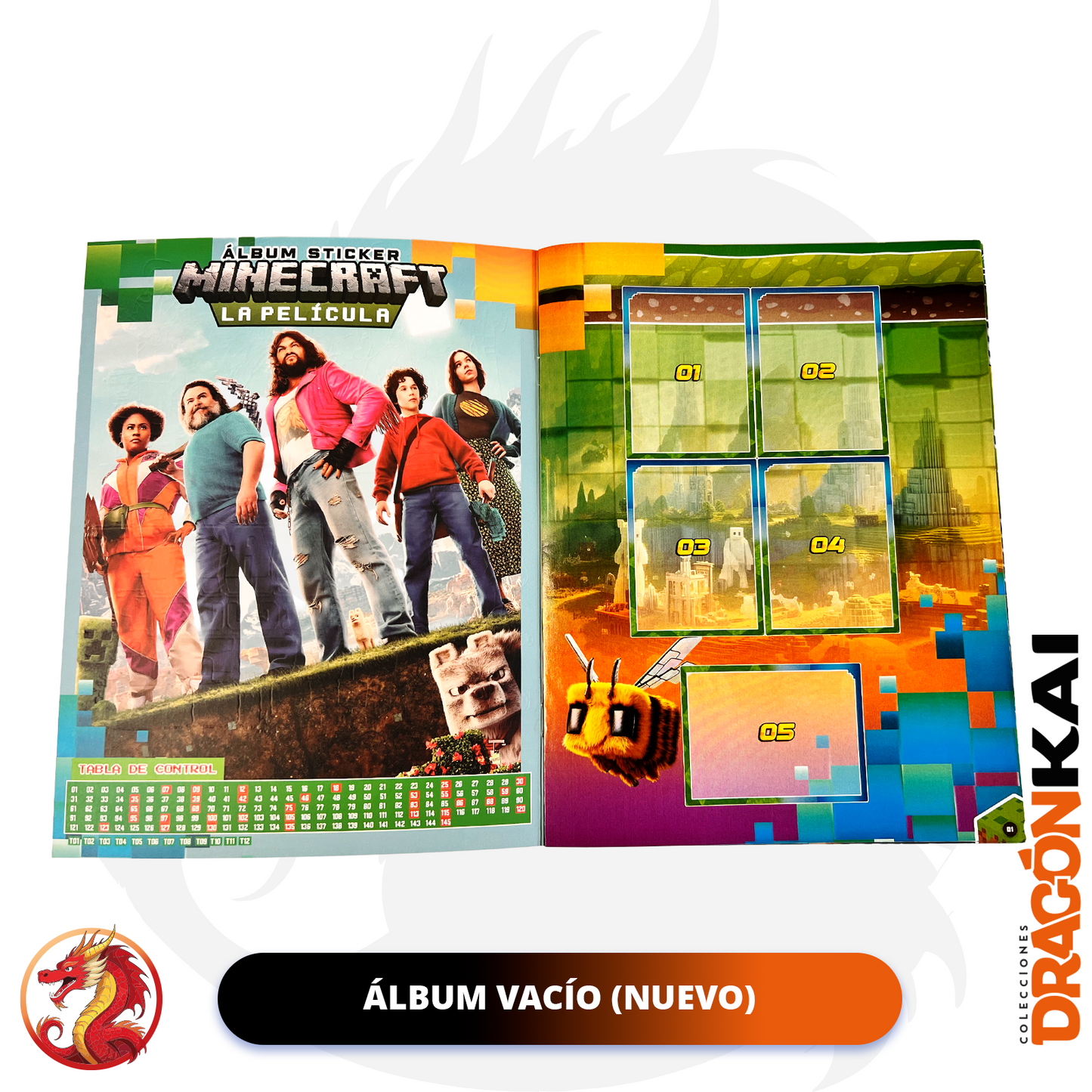 Álbum Minecraft: La Película (Woow Stickers) + Set completo a pegar