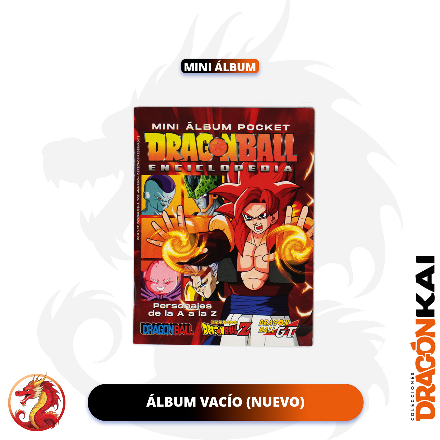 Mini Álbum Pocket Enciclopedia Dragon Ball (Re. Navarrete) + Set completo a pegar
