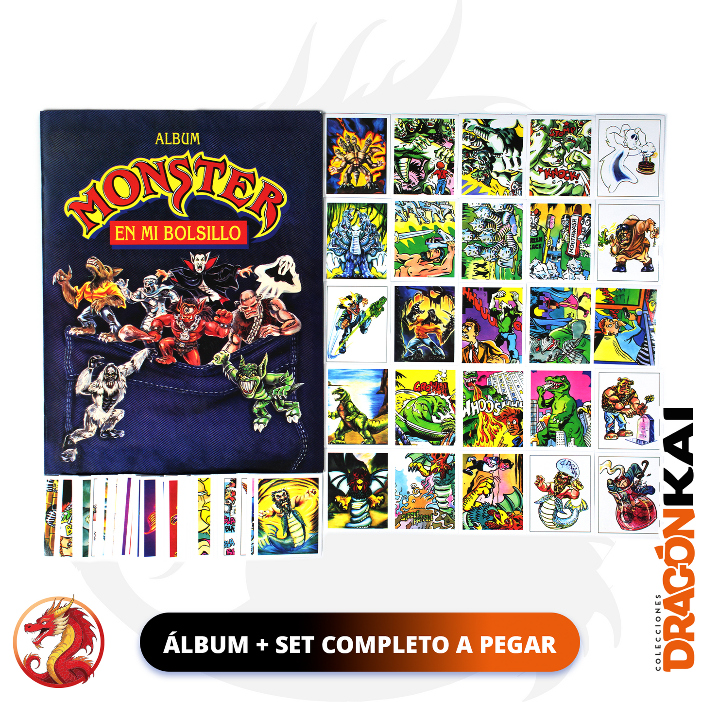 Álbum Monster En Mi Bolsillo (Re. Salo) + Set completo a pegar