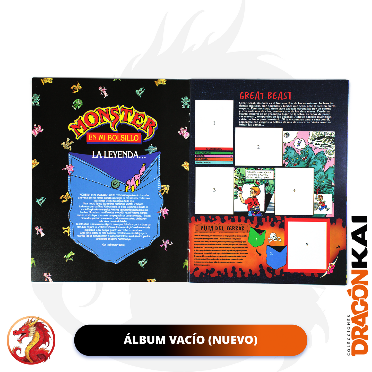 Álbum Monster En Mi Bolsillo (Re. Salo) + Set completo a pegar