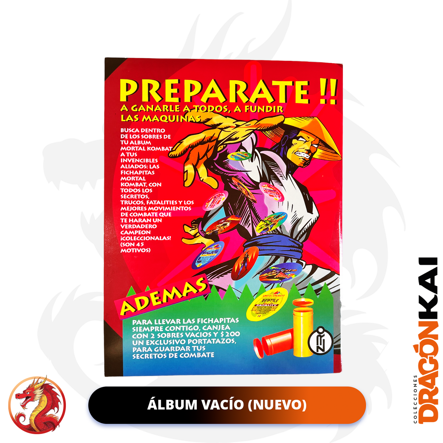 Álbum Mortal Kombat (Re. Salo) + Set completo a pegar