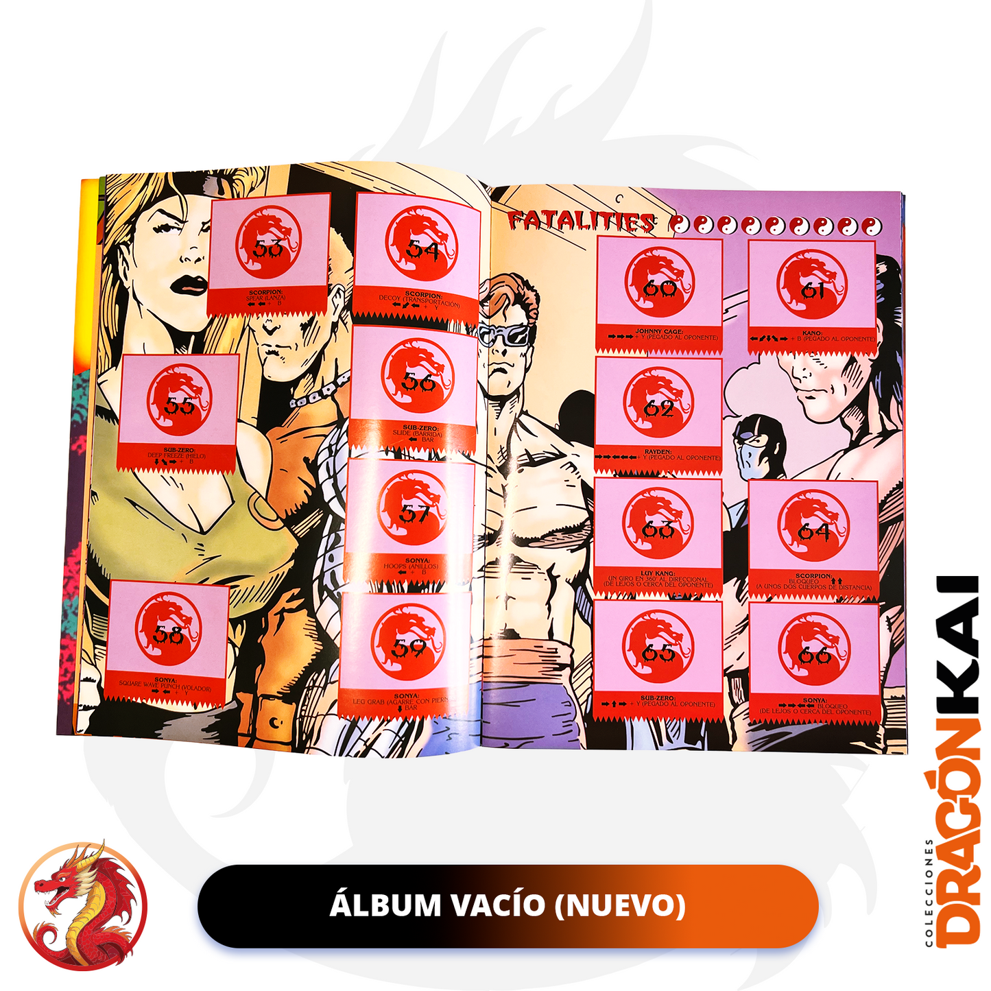 Álbum Mortal Kombat (Re. Salo) + Set completo a pegar