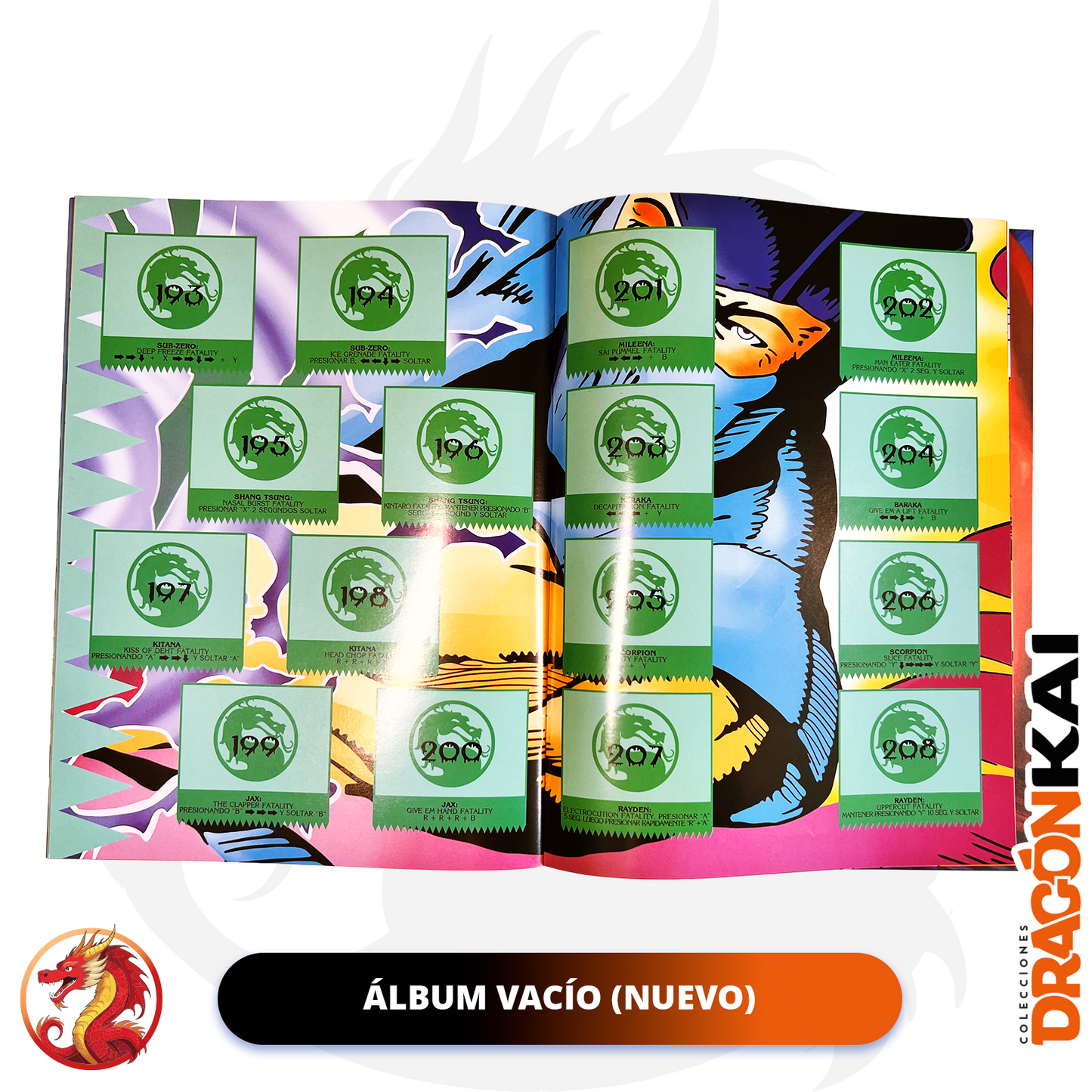 Álbum Mortal Kombat (Re. Salo) + Set completo a pegar