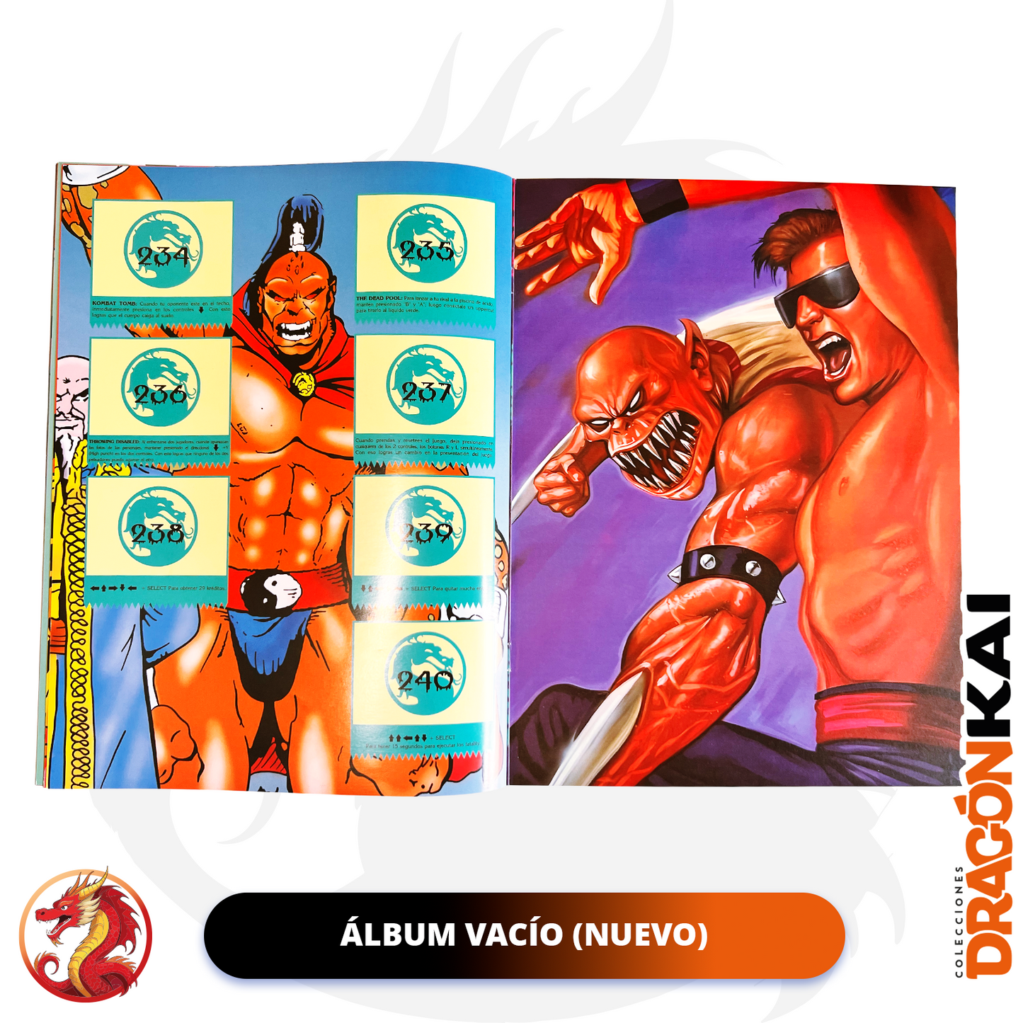 Álbum Mortal Kombat (Re. Salo) + Set completo a pegar
