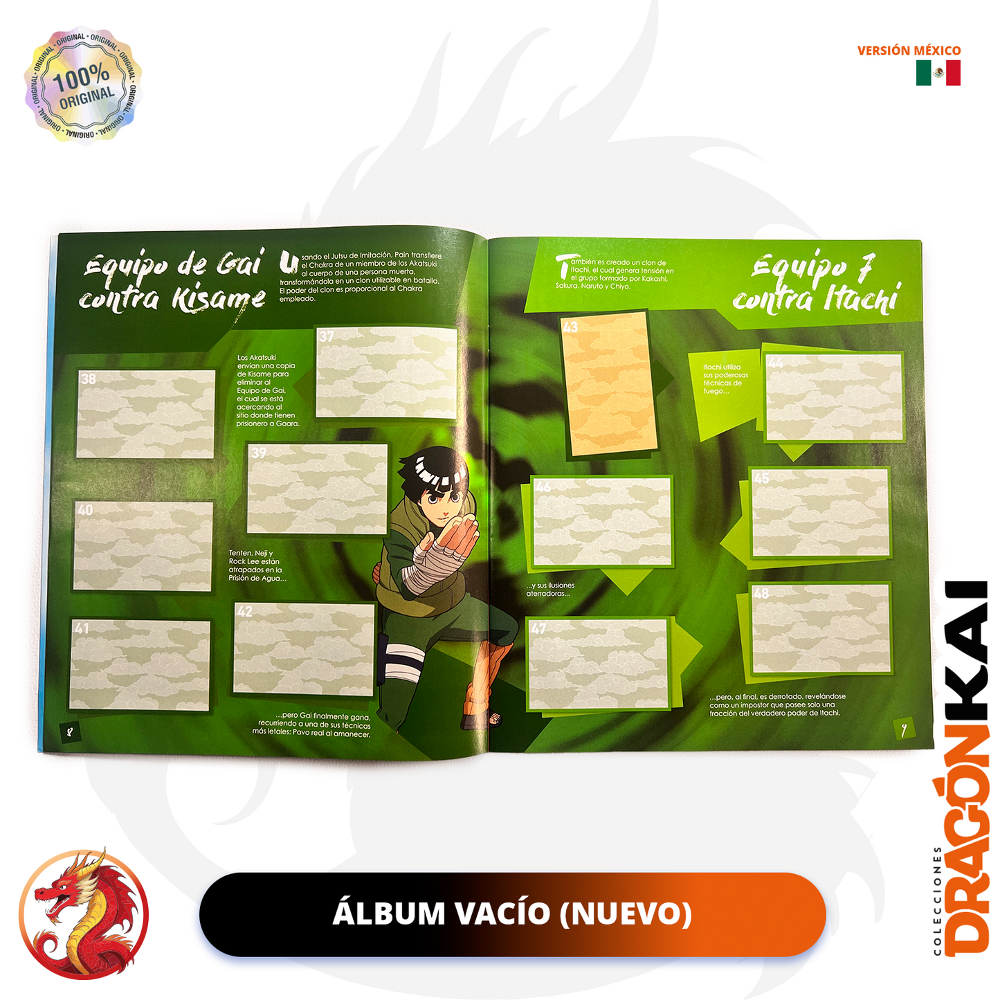 Álbum Naruto Shippuden: Un nuevo comienzo (Panini) + Set completo a pegar (Ver. México)