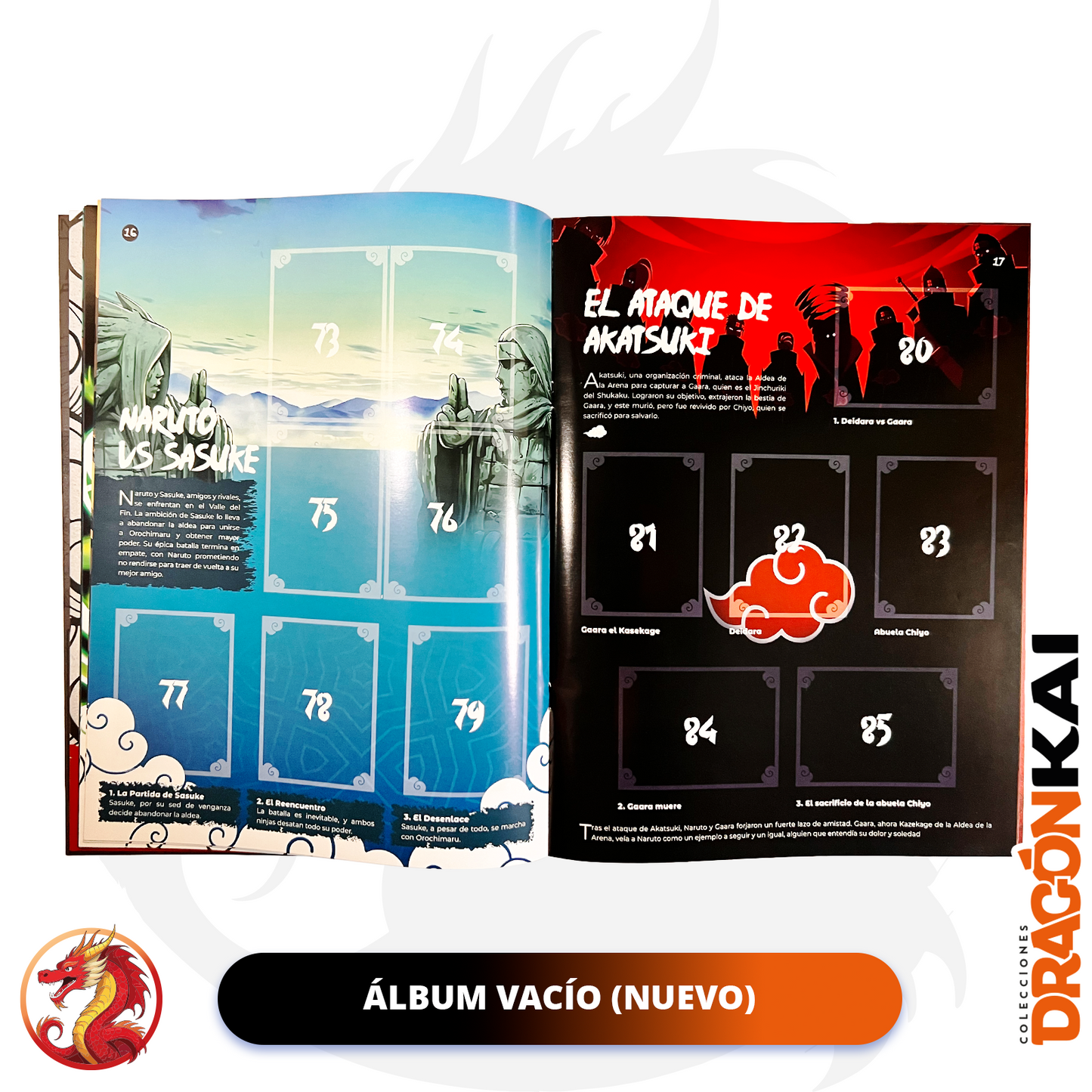 Álbum Naruto + Set completo a pegar