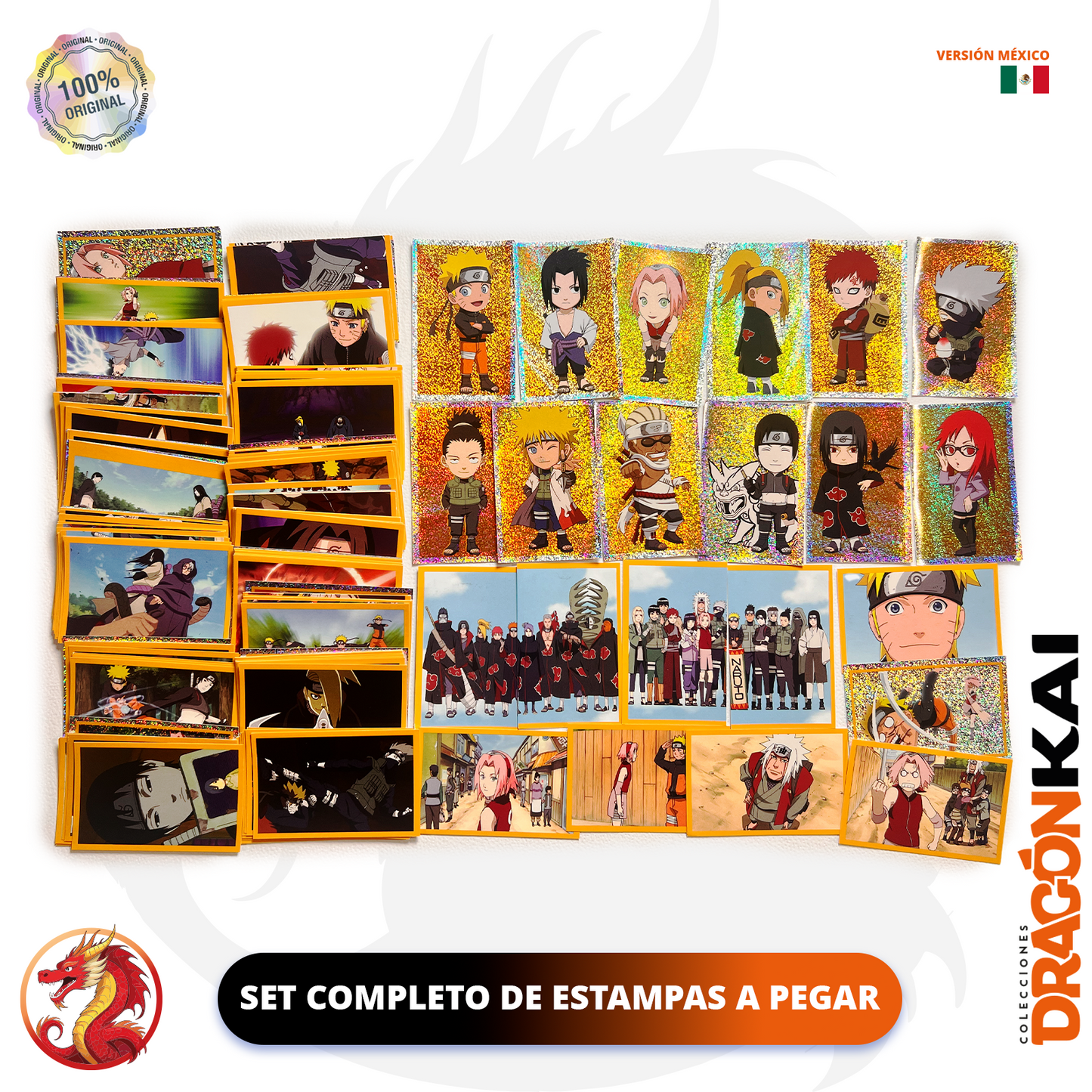 Álbum Pasta Dura Naruto Shippuden: Un nuevo comienzo (Panini) + Set completo a pegar (Ver. México)
