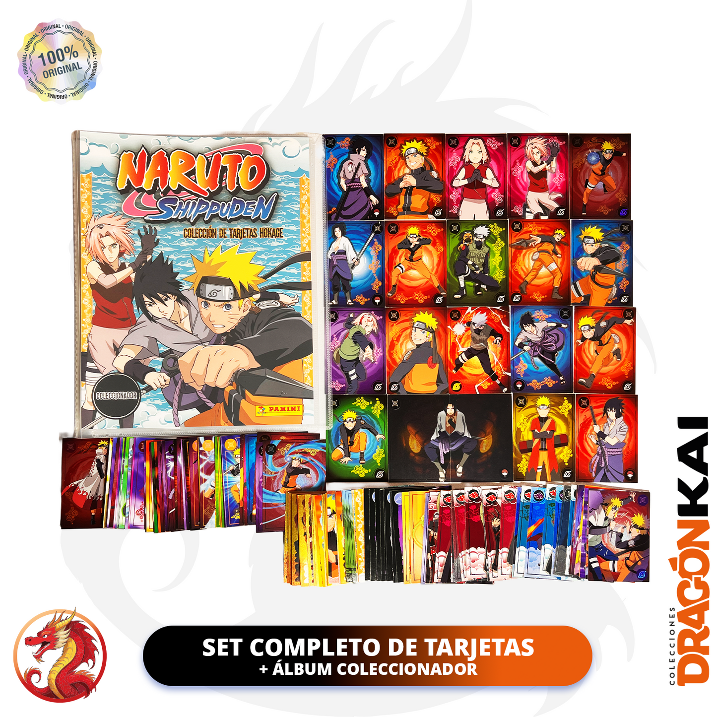 Colección Naruto Shippuden TCG (Panini) Set completo + Álbum Coleccionador