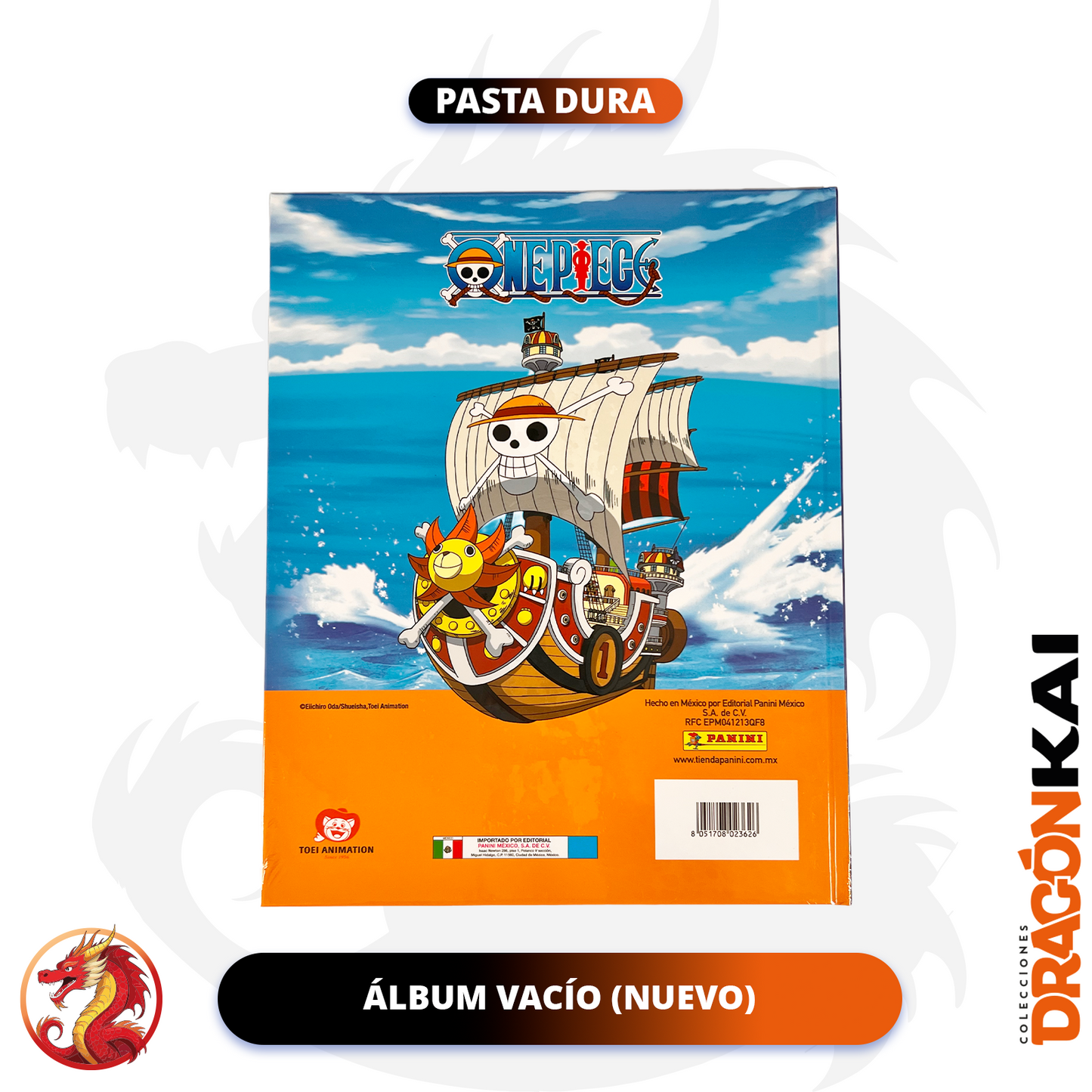 Álbum Pasta Dura One Piece: Rumbo a Egghead (Panini 2025) + set completo a pegar