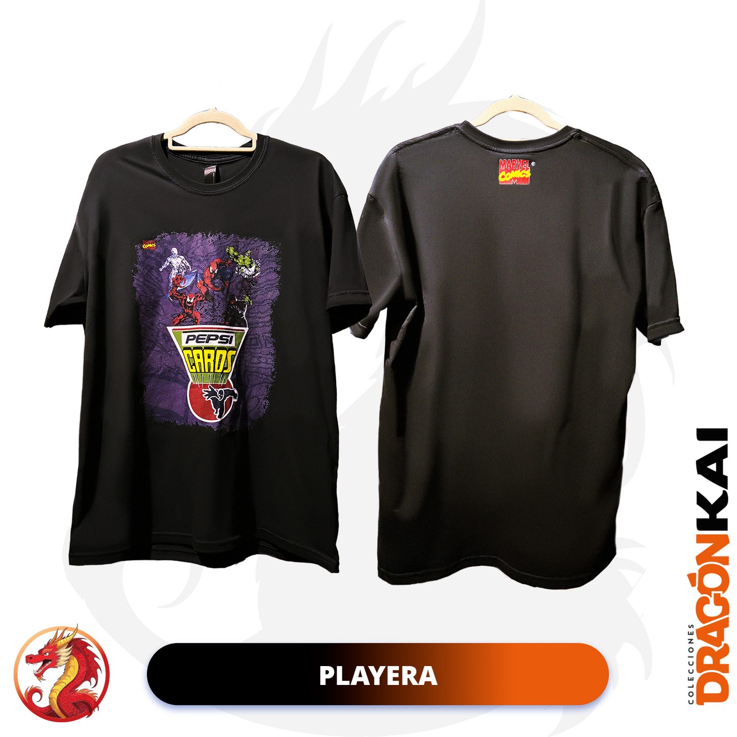 Playera Pepsi Cards Marvel | Portada 1995