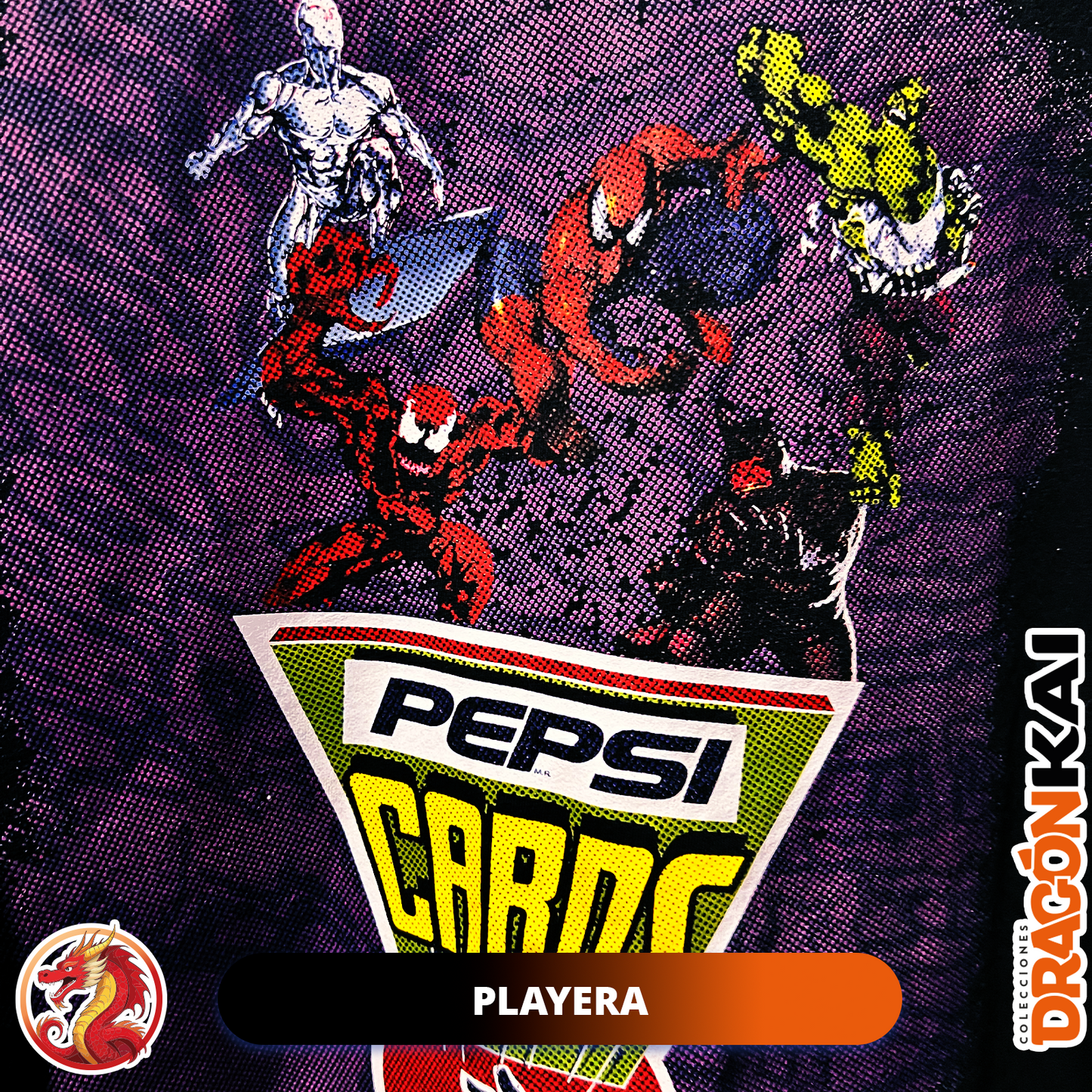 Playera Pepsi Cards Marvel | Portada 1995