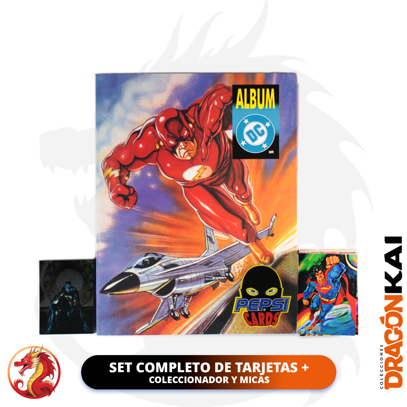 Pepsi Cards DC (Re.) | Set completo de tarjetas + coleccionador y