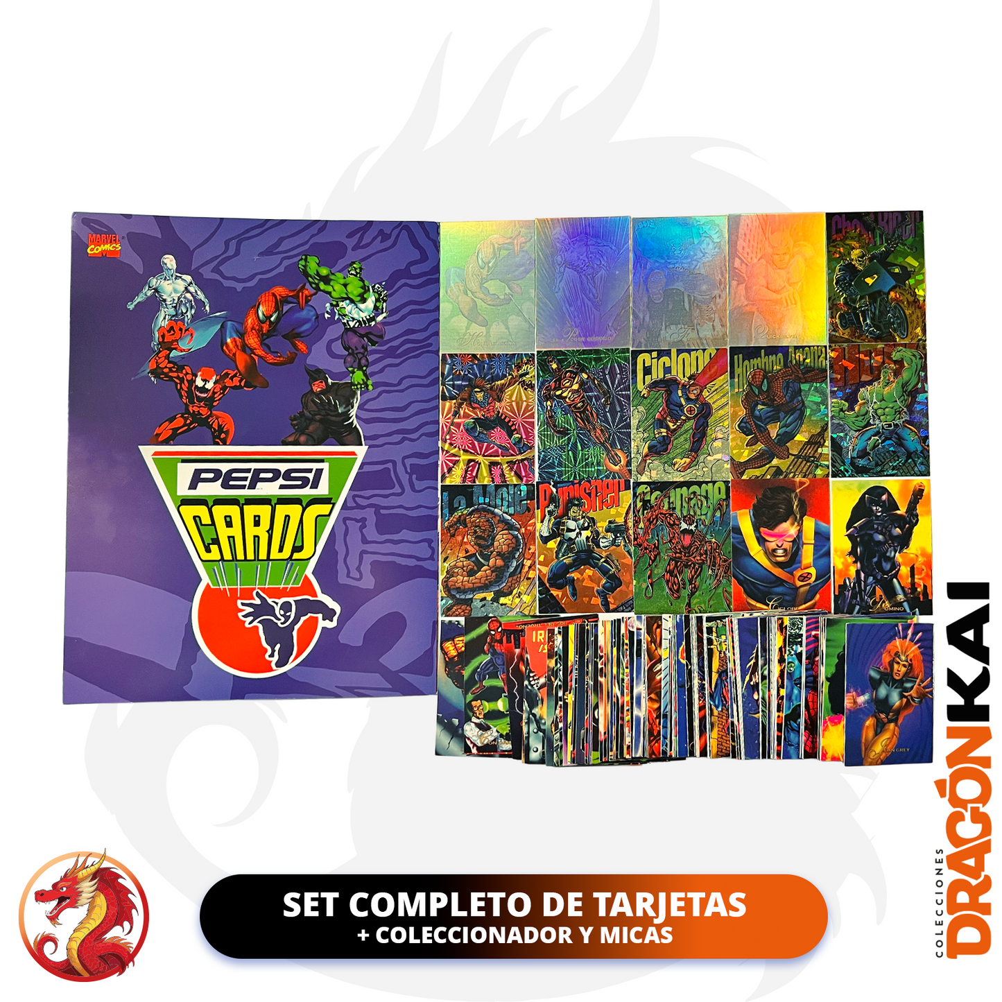 Pepsi Cards Marvel (Re.) | Set completo de tarjetas + coleccionador y micas