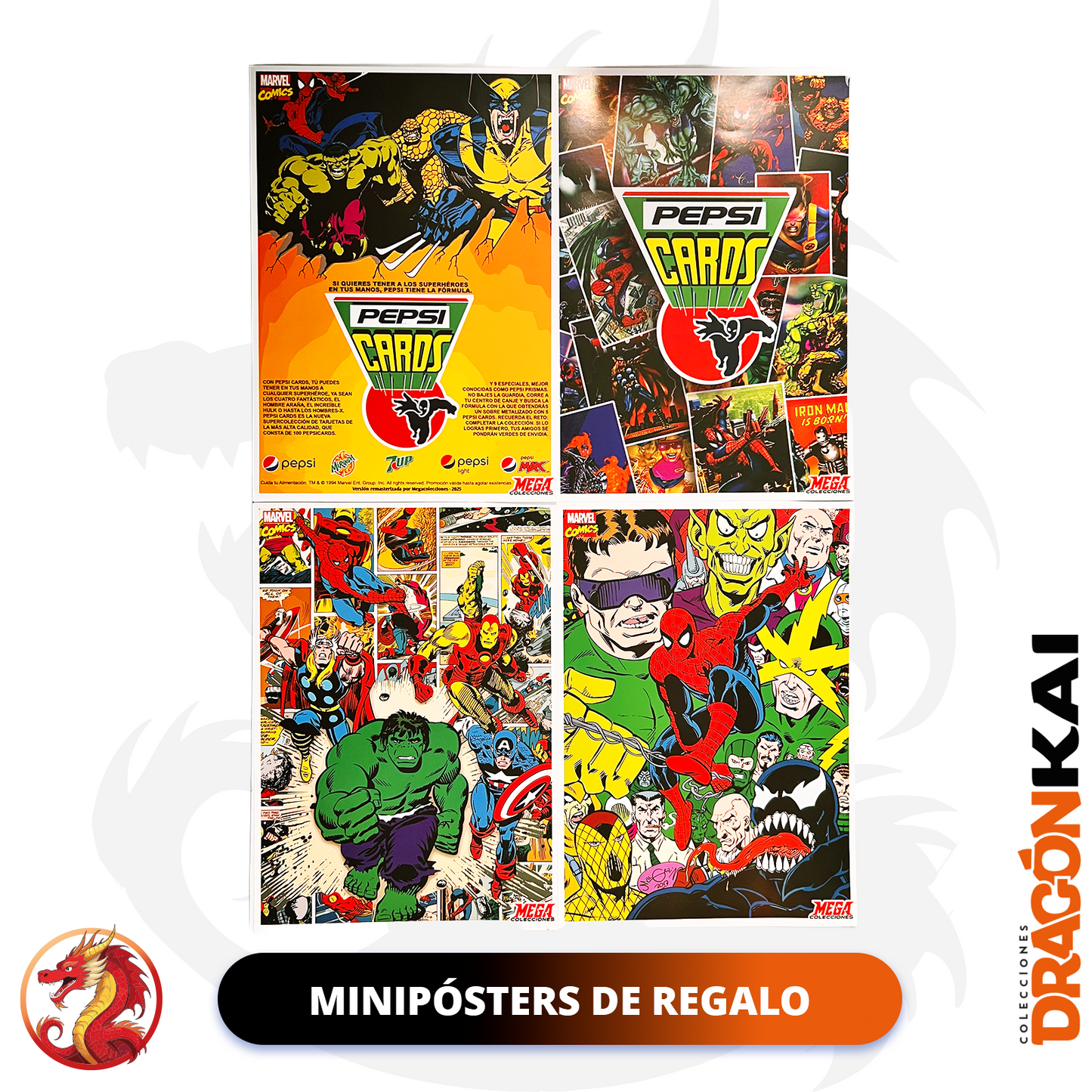 Pepsi Cards Marvel (Re.) | Set completo de tarjetas + coleccionador y micas