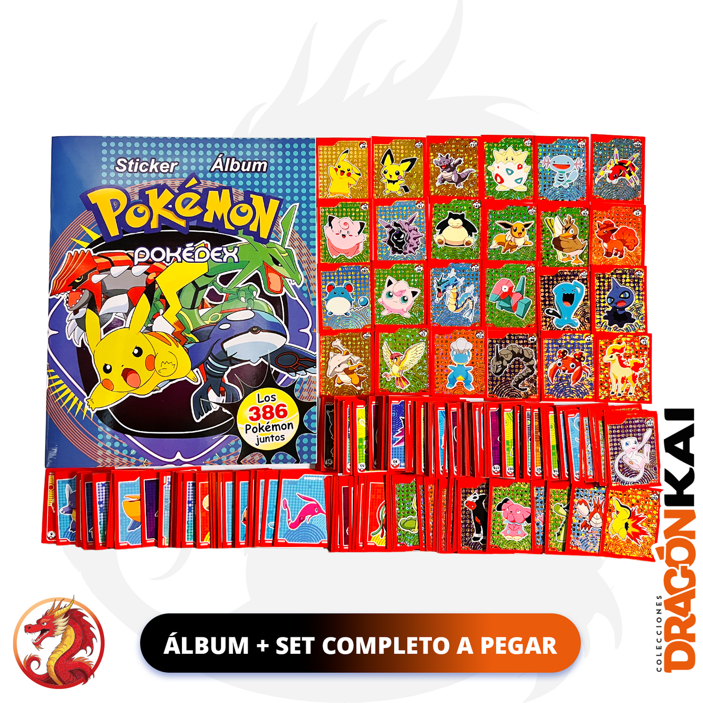 Álbum Pokémon Pokedex (Re. Navarrete) + Set completo a pegar