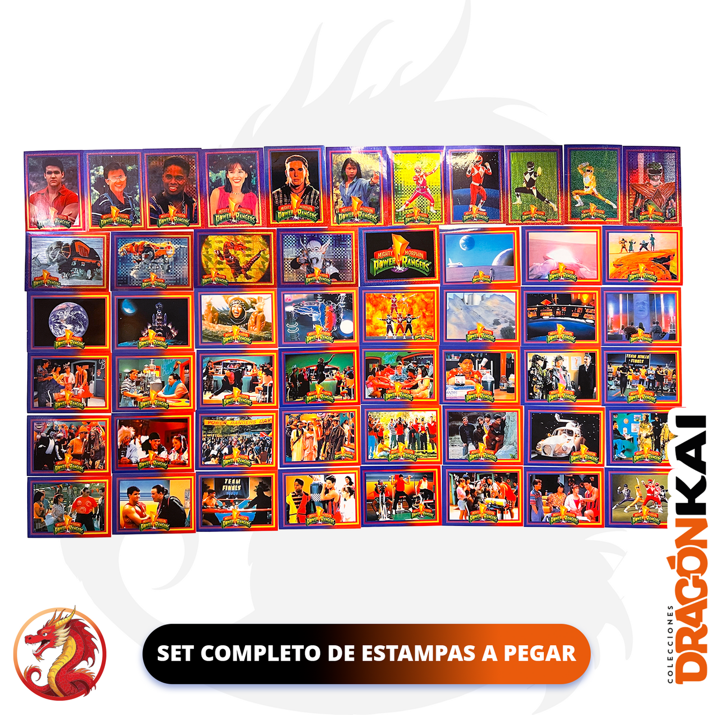 Álbum Power Ranger: Mighty Morphin (Re. Navarrete) + Set completo a pegar