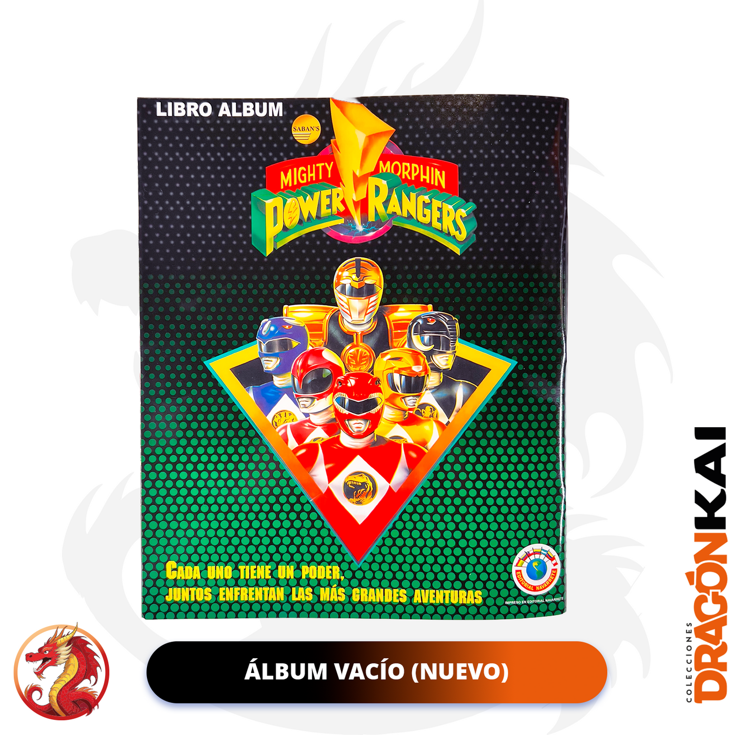 Álbum Power Ranger: Mighty Morphin (Re. Navarrete) + Set completo a pegar
