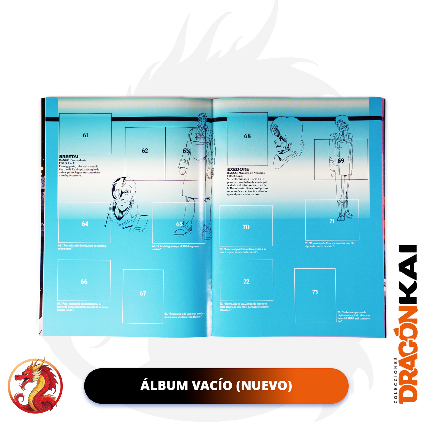 Álbum Robotech (Re. Salo) + Set completo a pegar