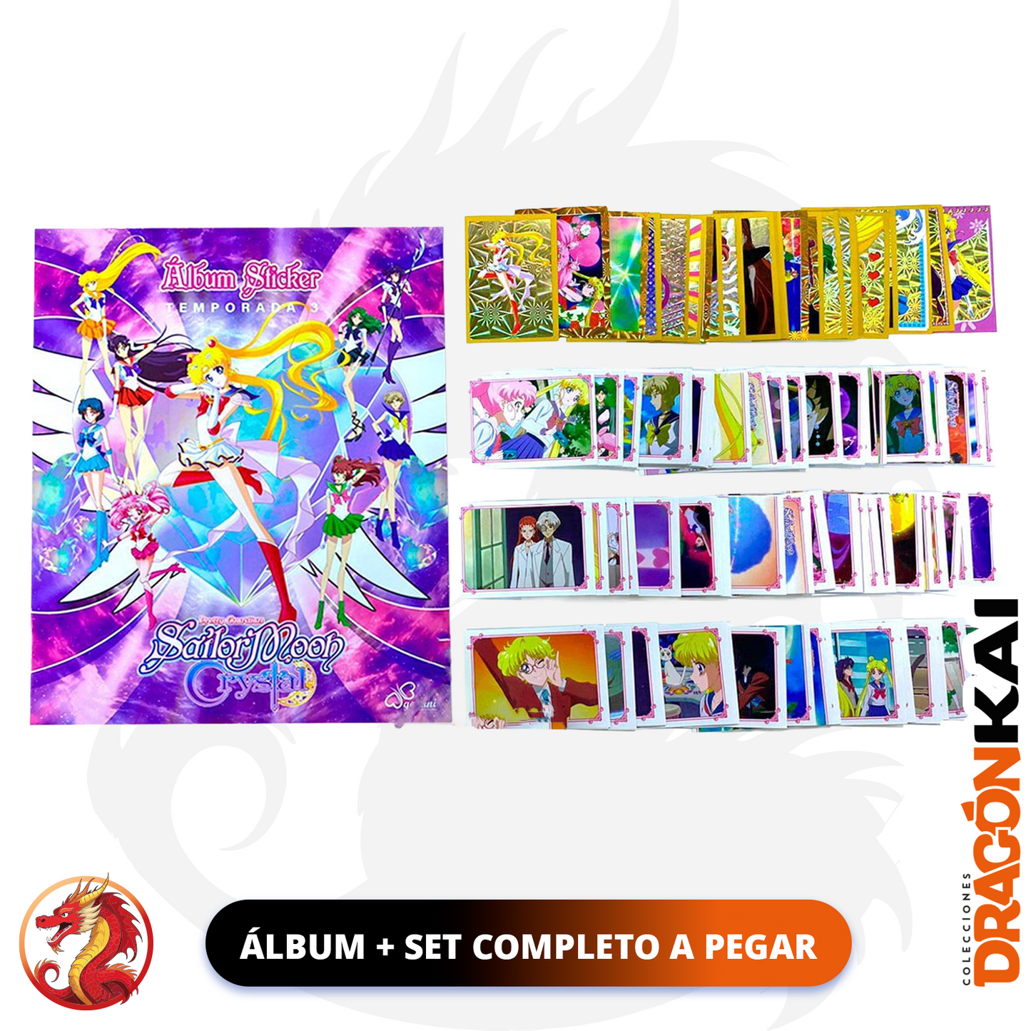 Álbum Sailor Moon Crystal 3 + Set completo a pegar