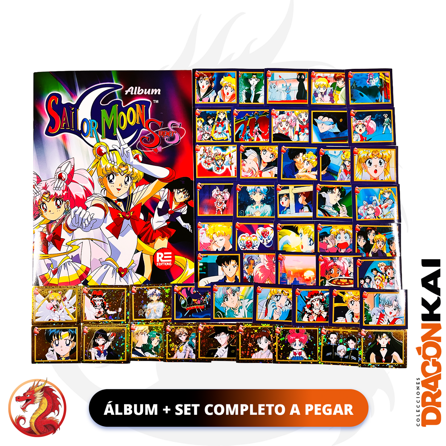 Álbum Sailor Moon Super S (Re. Salo) + Set completo a pegar
