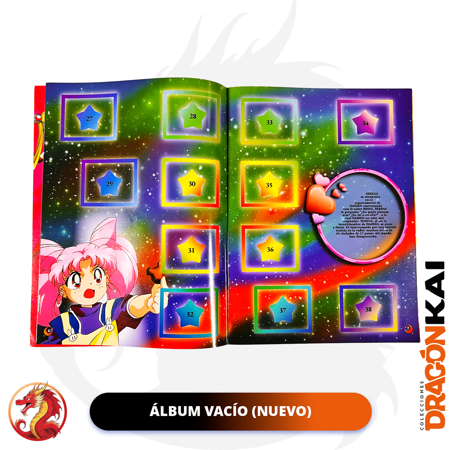 Álbum Sailor Moon Super S (Re. Salo) + Set completo a pegar