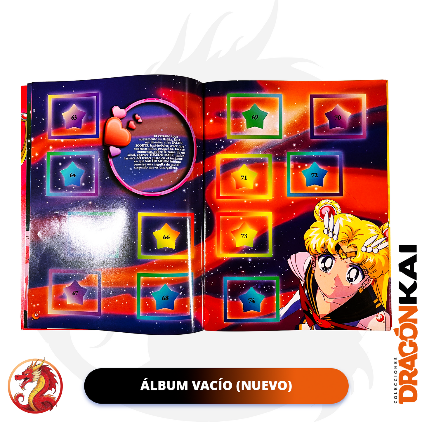 Álbum Sailor Moon Super S (Re. Salo) + Set completo a pegar