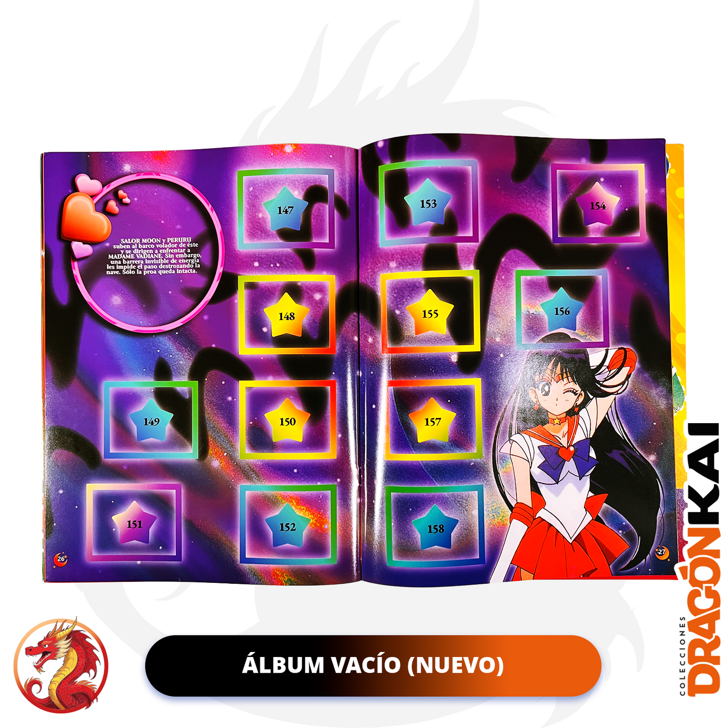 Álbum Sailor Moon Super S (Re. Salo) + Set completo a pegar