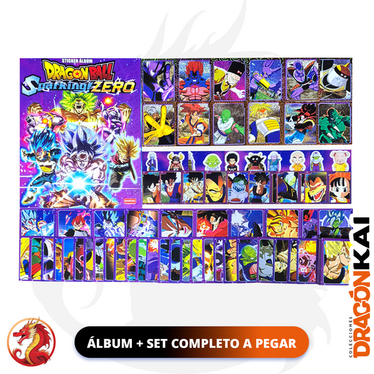Álbum Dragon Ball Sparking Zero + Set Completo a pegar