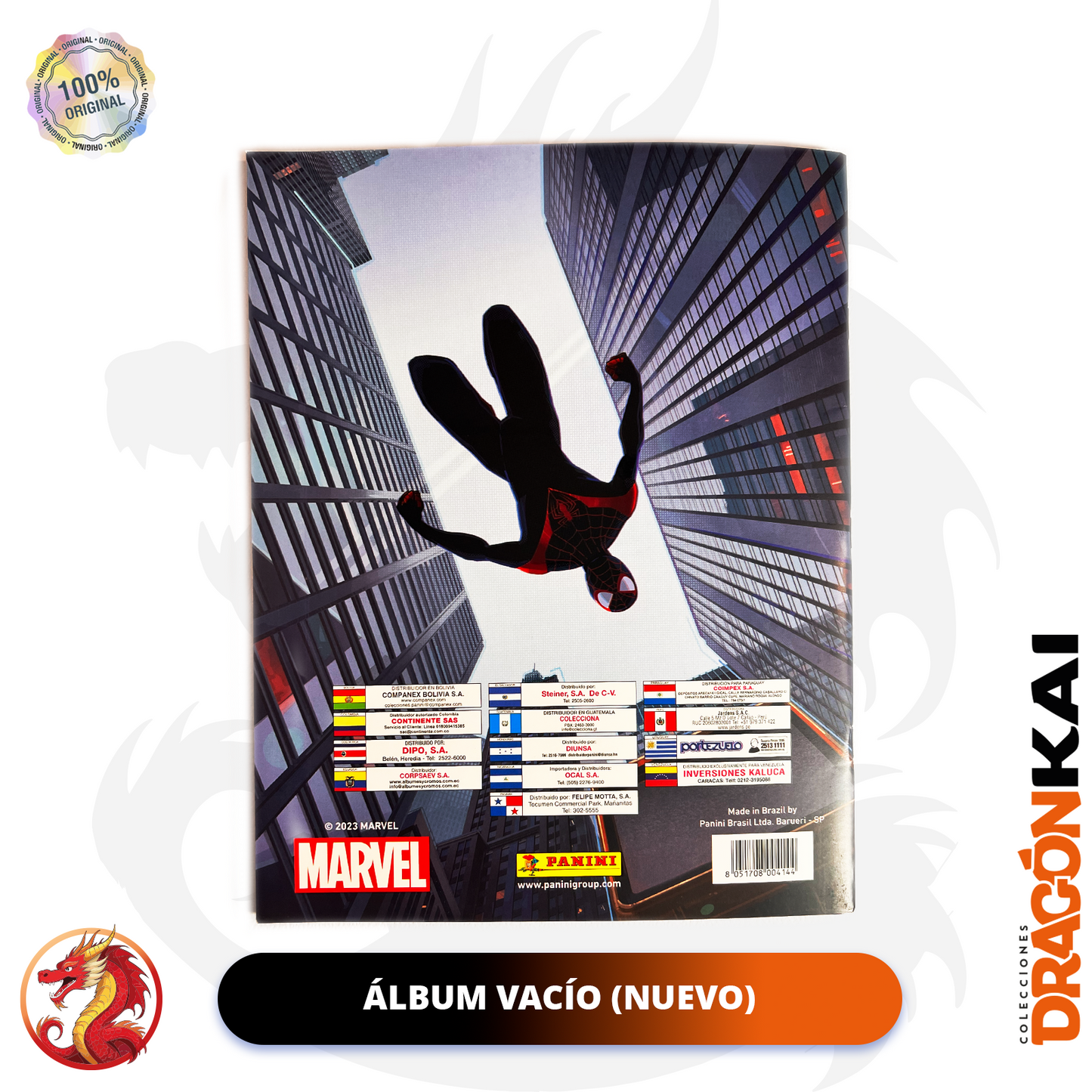 Álbum Spiderman Multiverso (Panini) + Set completo de tarjetas y estampas a pegar