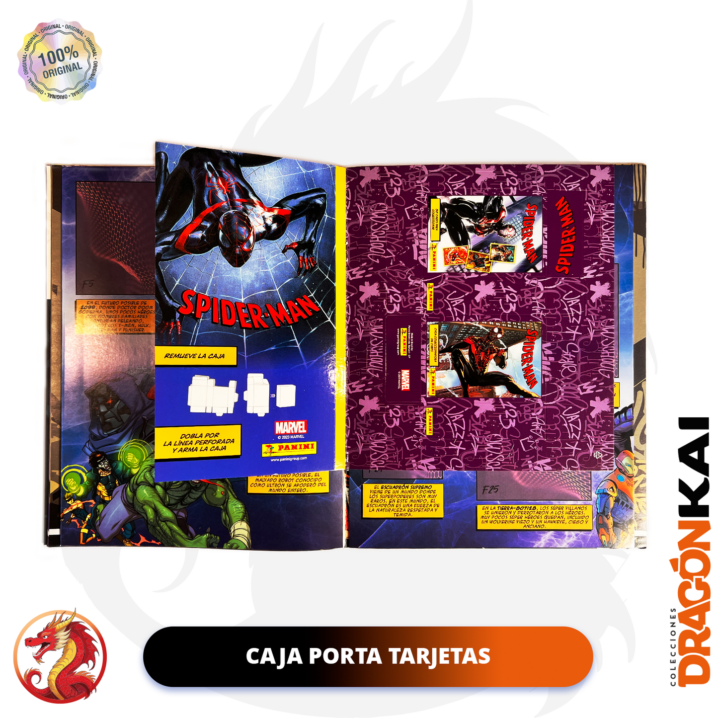 Álbum Spiderman Multiverso (Panini) + Set completo de tarjetas y estampas a pegar