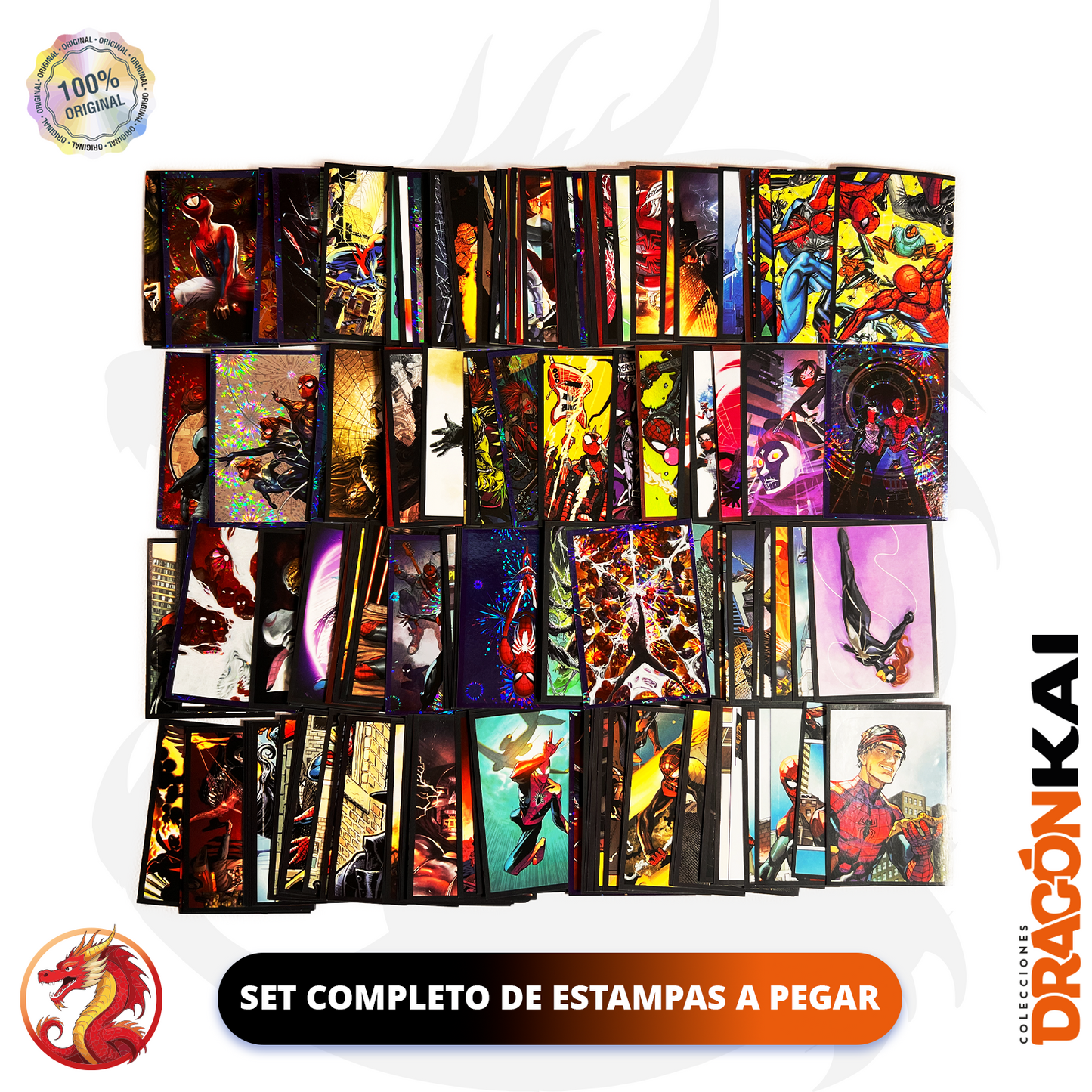 Álbum Spiderman Multiverso (Panini) + Set completo de tarjetas y estampas a pegar
