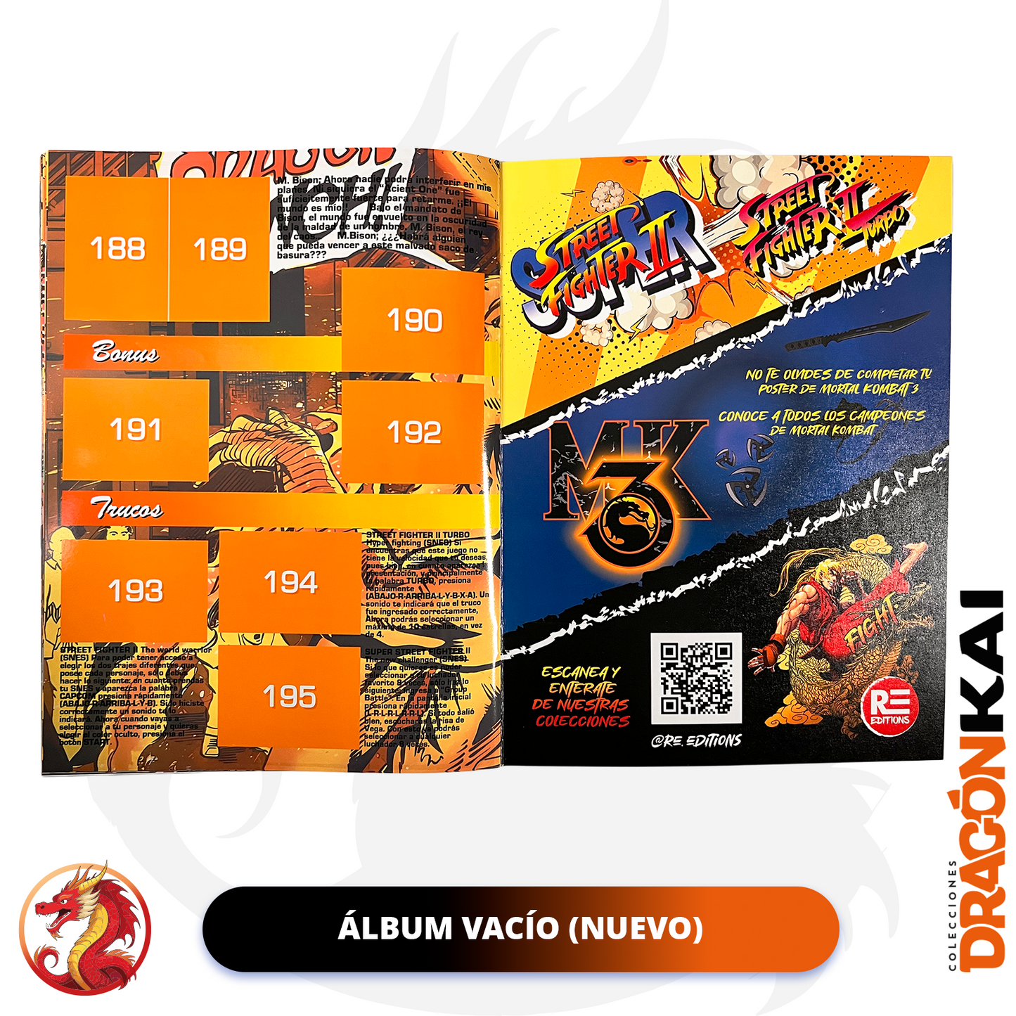 Álbum Street Fighter II (Re. Salo) + Set completo a pegar