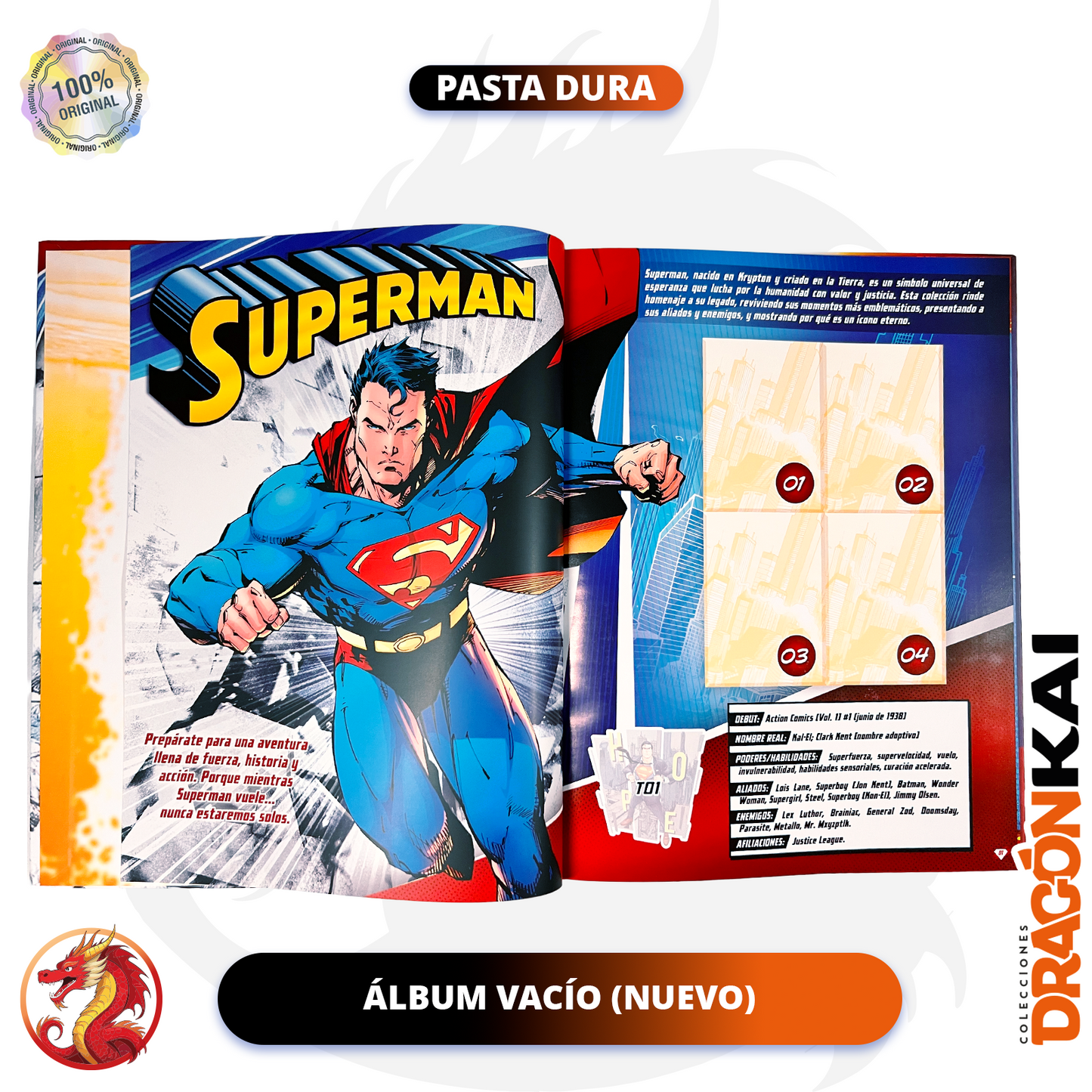 Álbum Pasta Dura Superman (Editorial Berlín) + Set completo a pegar